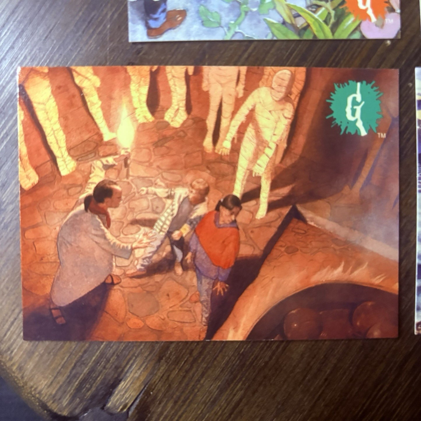 1996 Topps Goosebumps Lot Of (2) "Camp" Trading Cards All High Grade, See Photos2