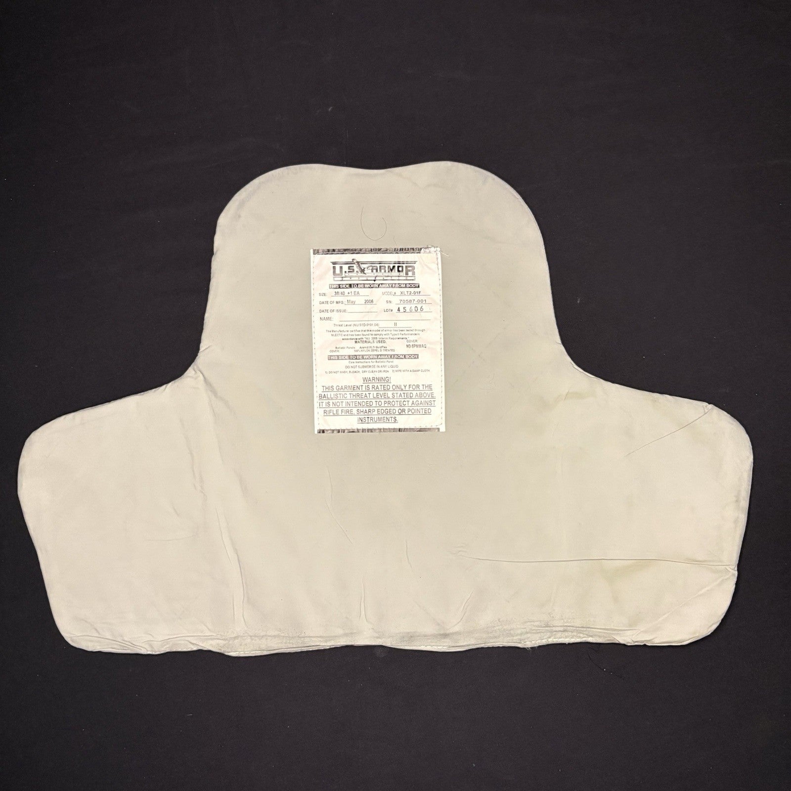 US Armor Level 2 Bullet Proof Vest Size Female SMALL Ballistic II Concealable10