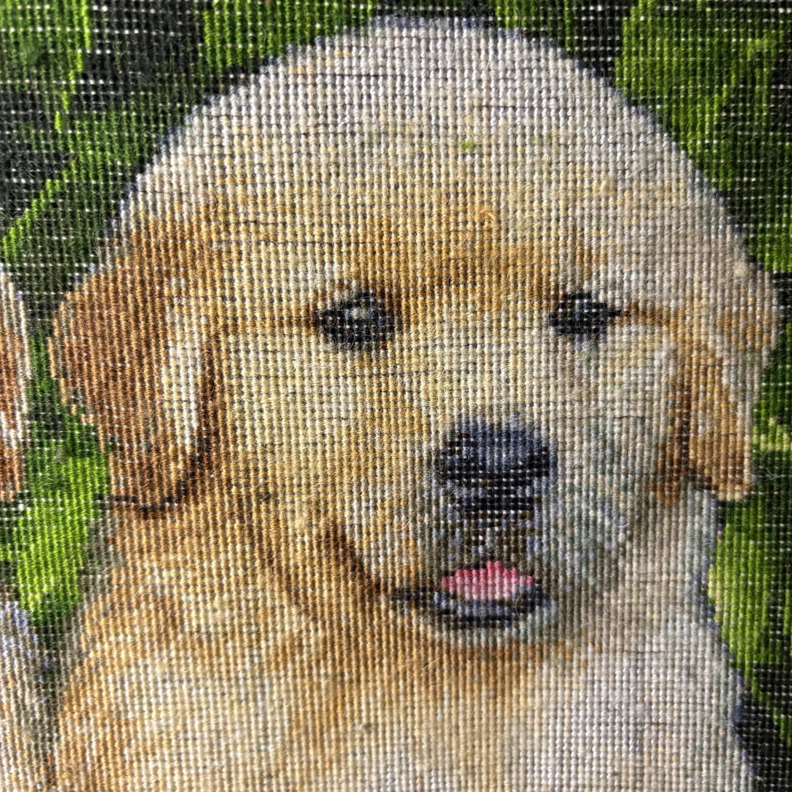Persian Pictorial Rug 3D Puppy Hand Knotted 24”x17” 224KPSI w/Free Rug Hangers21