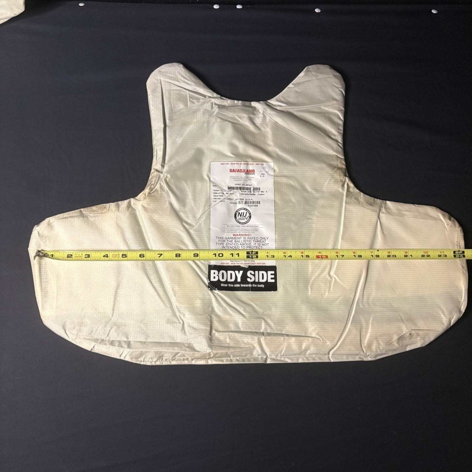Safariland SX Level 2 (II) Armor Size XX-Large (XXL) Thinnest Bullet Proof Plate4