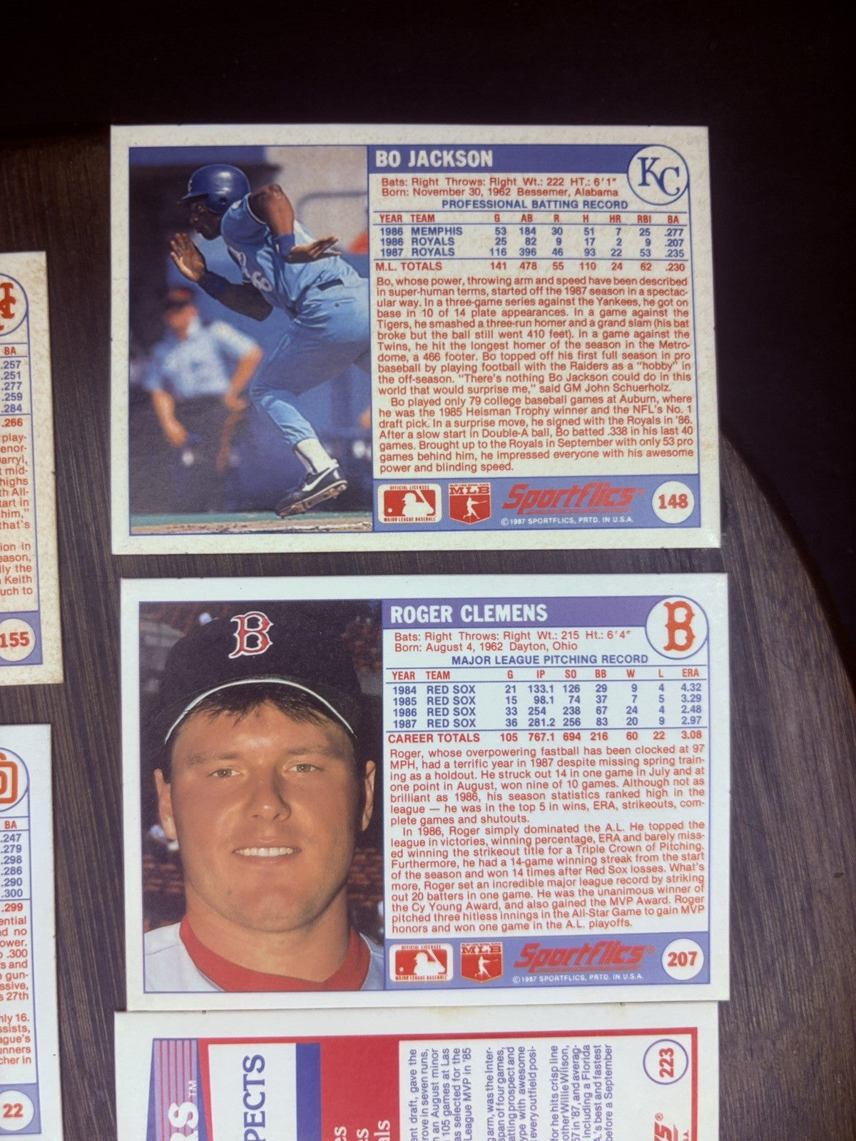 Vintage 1988 Hologram Sportflics (Lot of 7) Rare High Grade Card BO JACKSON14