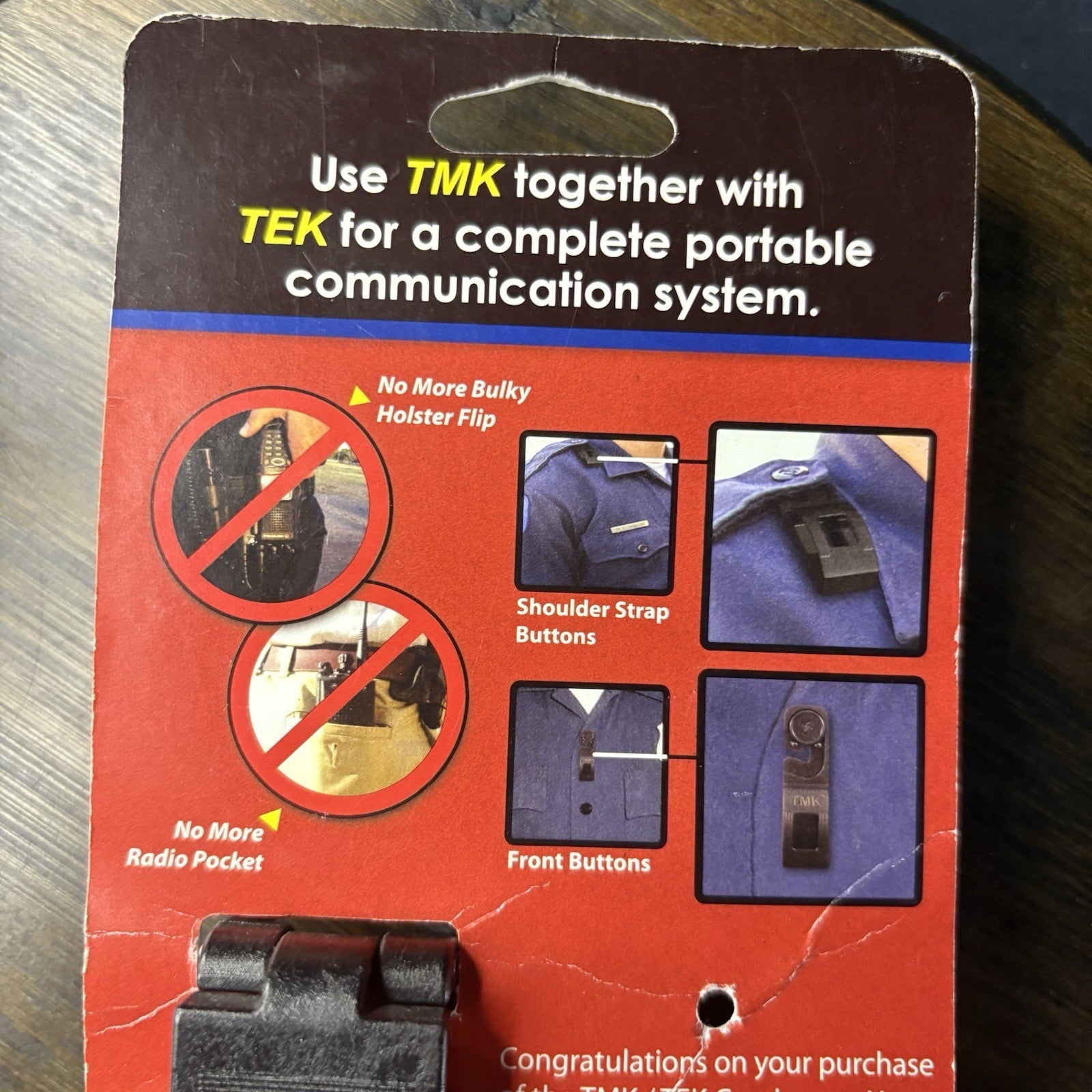 TEK Tactical Radio Klip Police Compatible with Most Radio w/clip7