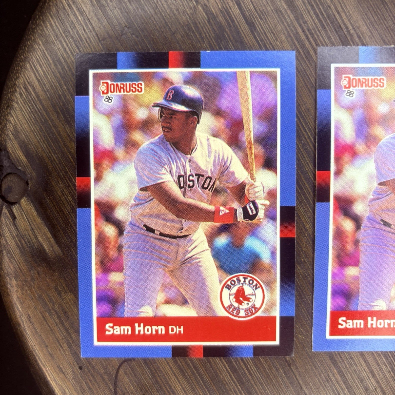 1988 Donruss #498 Sam Horn Rookie RC Lot 3 Boston Red Sox4