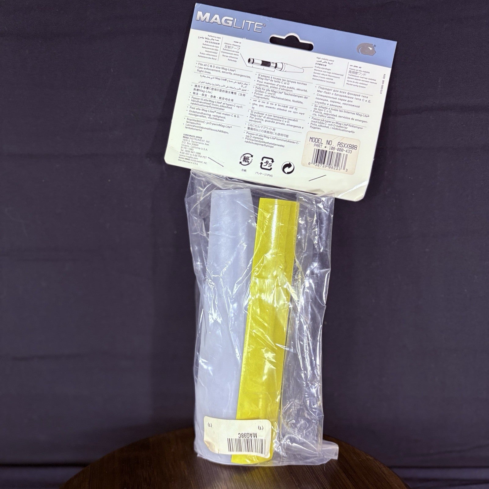 MagLite Traffic Cone Wand Kit Clear  C & D Cell2