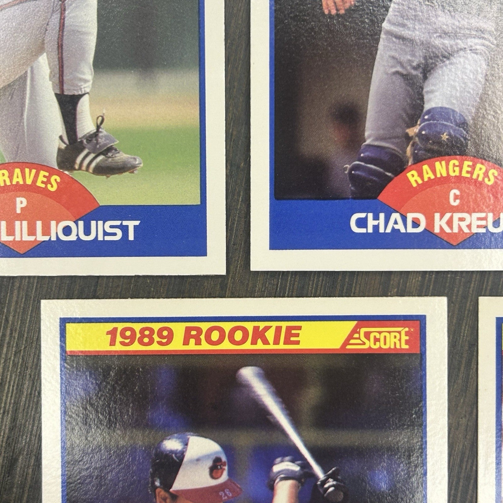 1989 Score Rookie Card (Lot Of 5) MLB Baseball Trading Cards 7