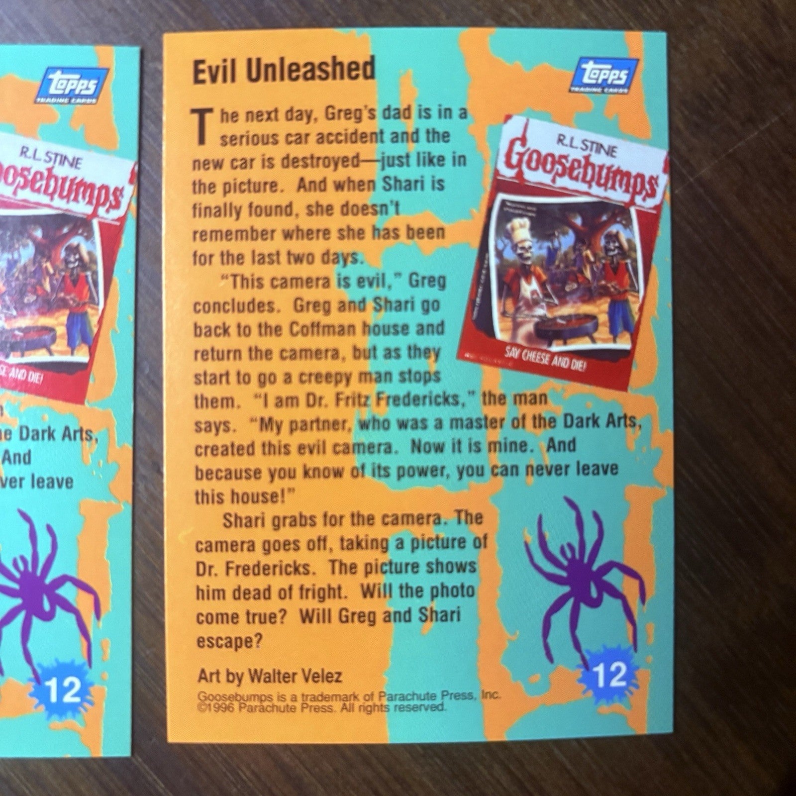 1996 Goosebumps Evil Unleashed #12 Lot Of (3) High Grade Trading Cards See Photo20