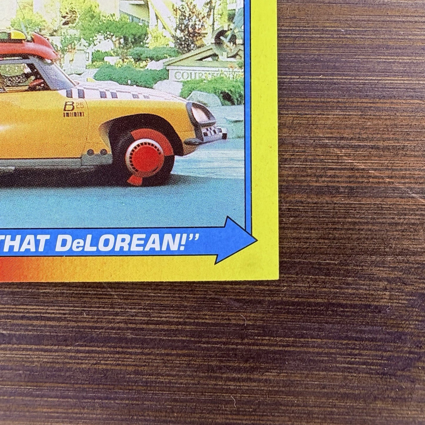 1989 Back to the Future #30 Topps Trading Card "Follow That DeLorean!"3