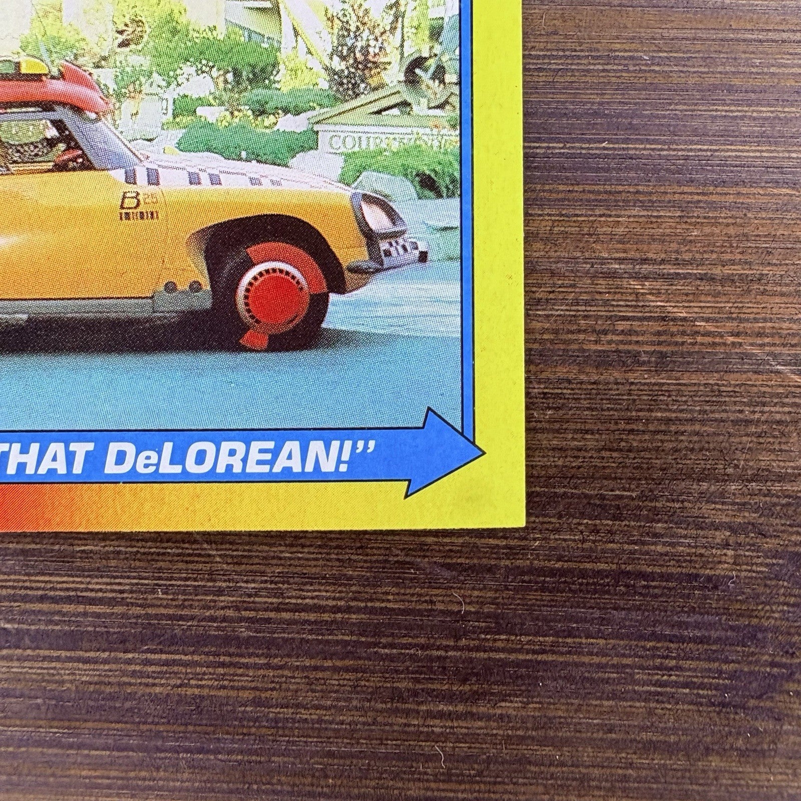 1989 Back to the Future #30 Topps Trading Card "Follow That DeLorean!"3