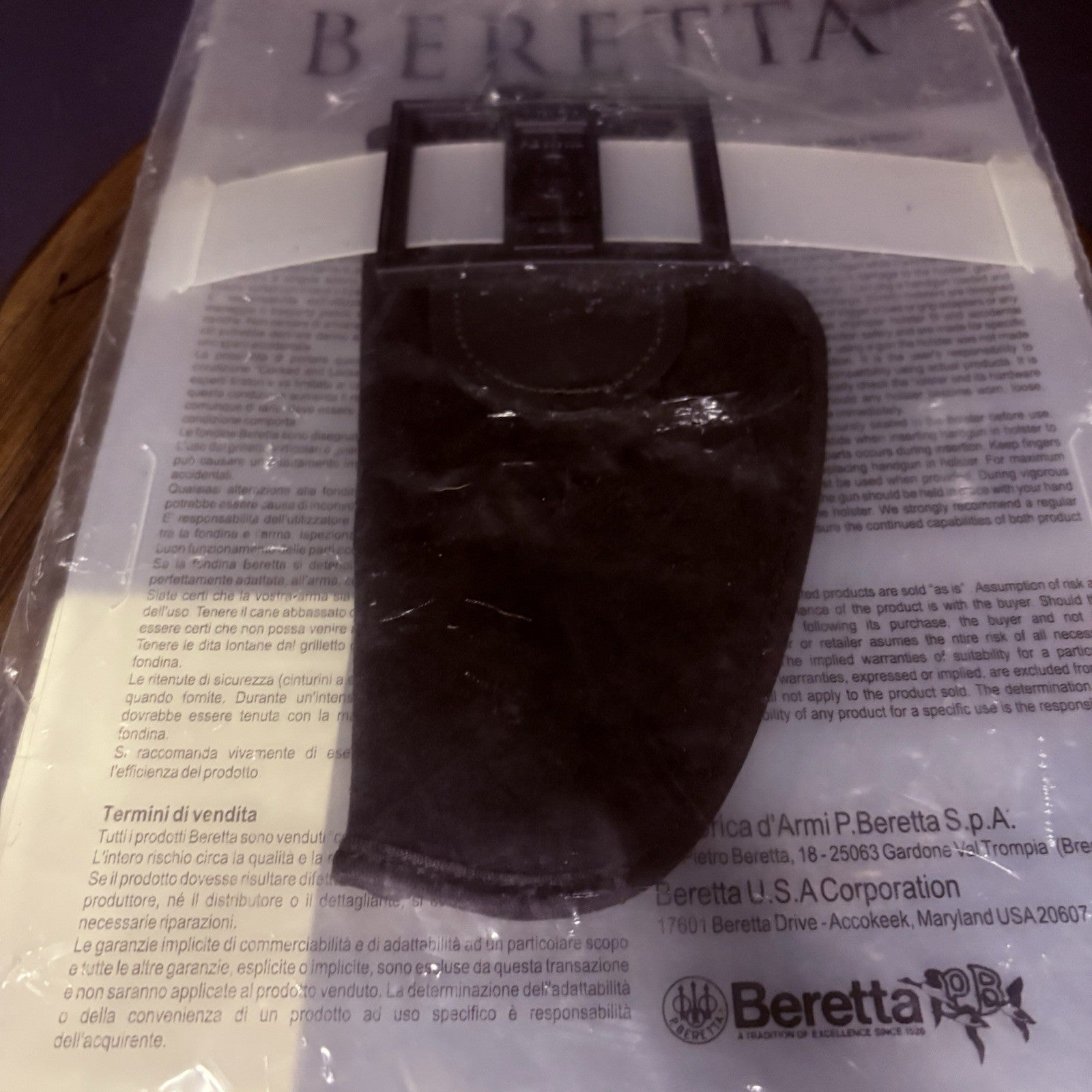Beretta Soft Pistol Holster RH w/Belt Loop SEALED1