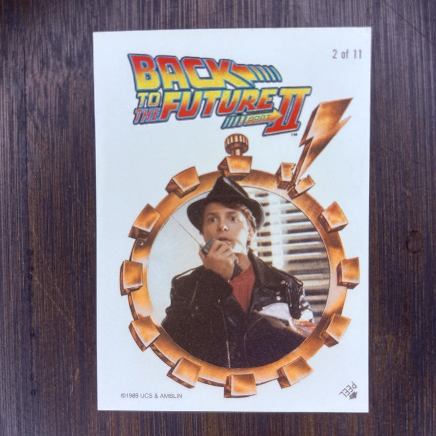 1989 Topps Back to the Future Part II Sticker #2 High Grade Card, See Photos0