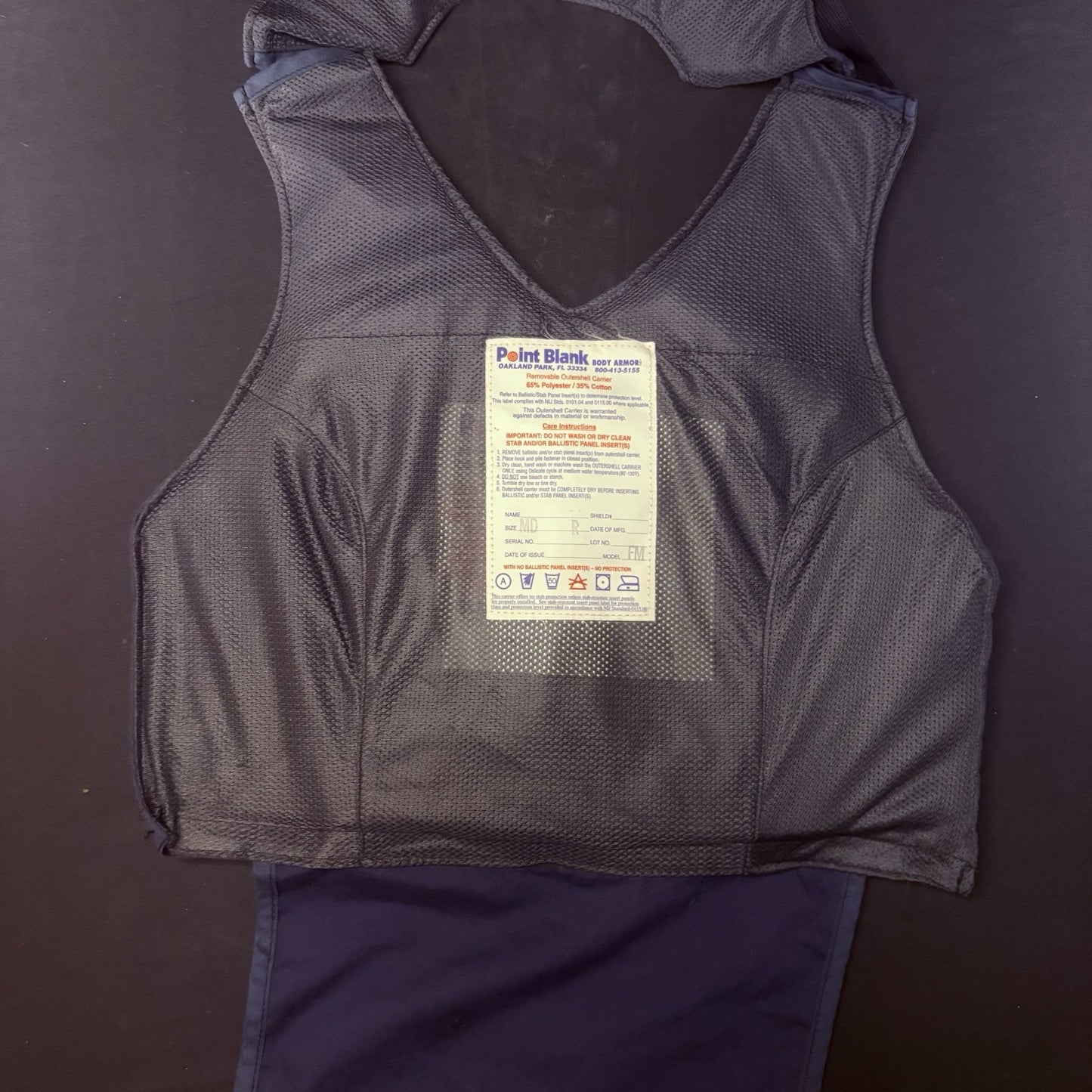 PB Bullet Proof Vest Level 2 Size Female Medium II Ballistic Concealable Vest6
