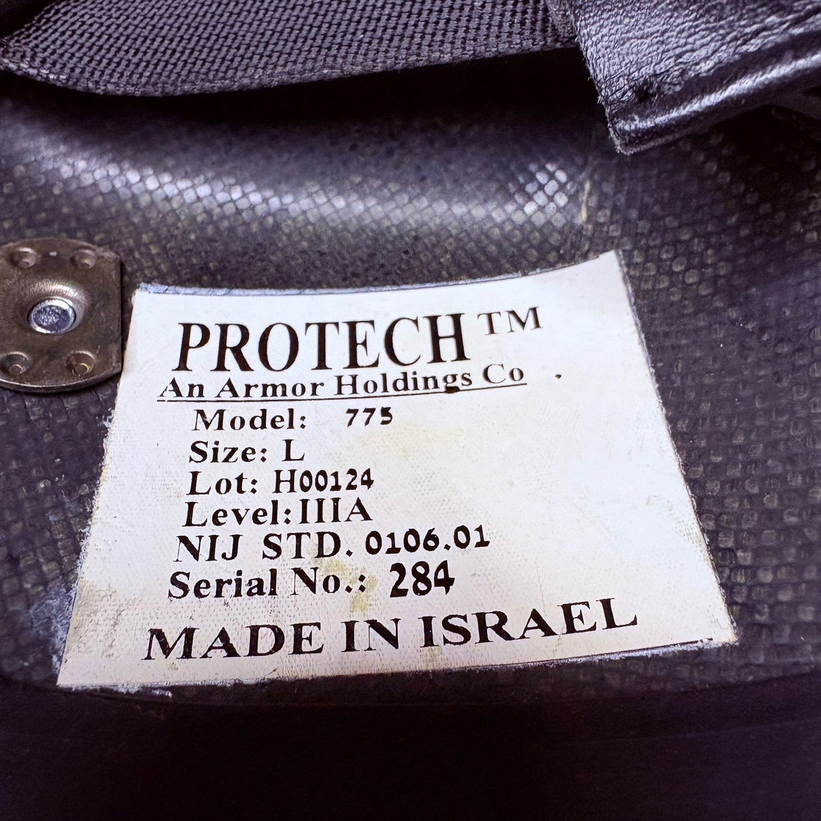 Protech IIIA (3A) Ballistic Helmet Removable Face Shield Size Large Bullet Proof5