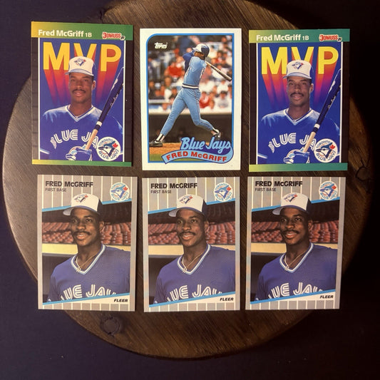 1989 Fred Mcgriff (Lot Of 6) Trading Cards BC19, #240, #745 HIGH GRADE0