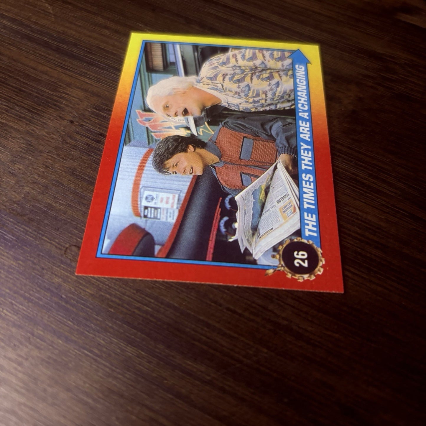 1989 Back to the Future "Times They are A'Changing" #26 High Grade Trading Card9