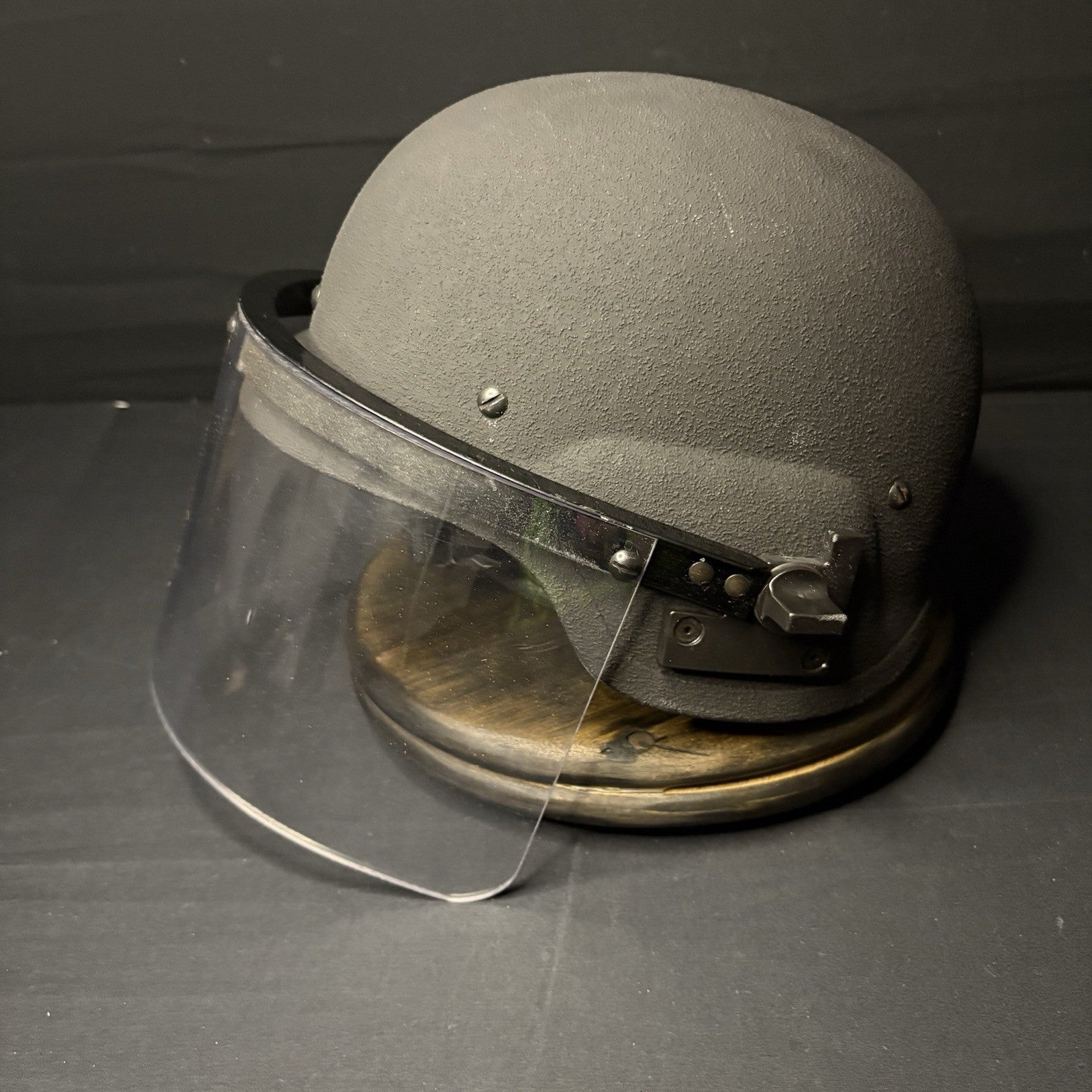 Ballistic IIIA Helmet w/ Removable Face Shield USA Made Size Medium Bullet Proof4