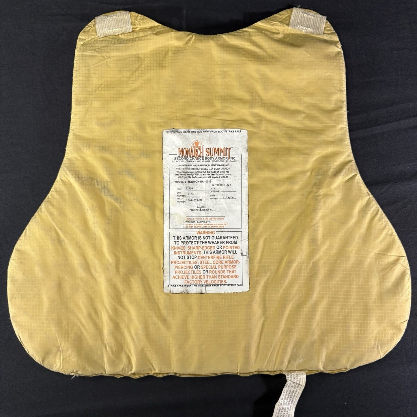 Second Chance 3A (IIIA) Bullet Proof Vest Size Small Concealable Body Armor12