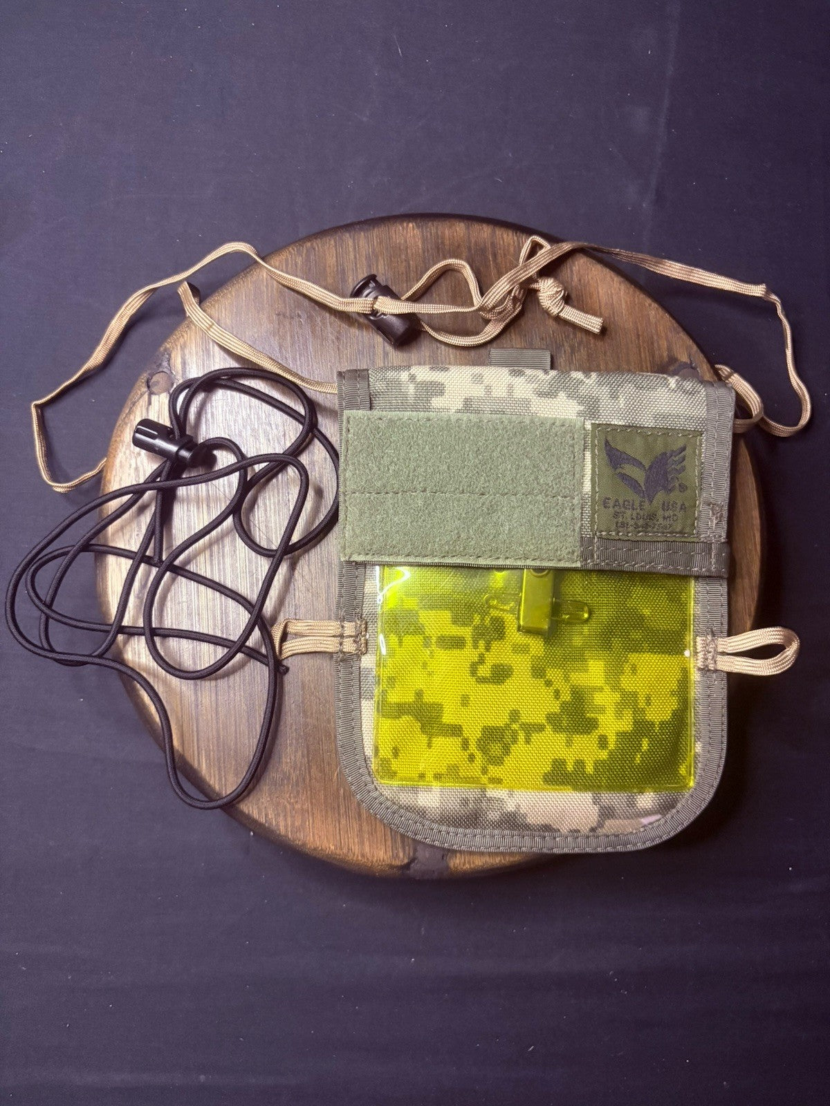 Eagle Industries Neck ID Wallet Passport Pouch Holder W/Pen Holder Digital Camo5