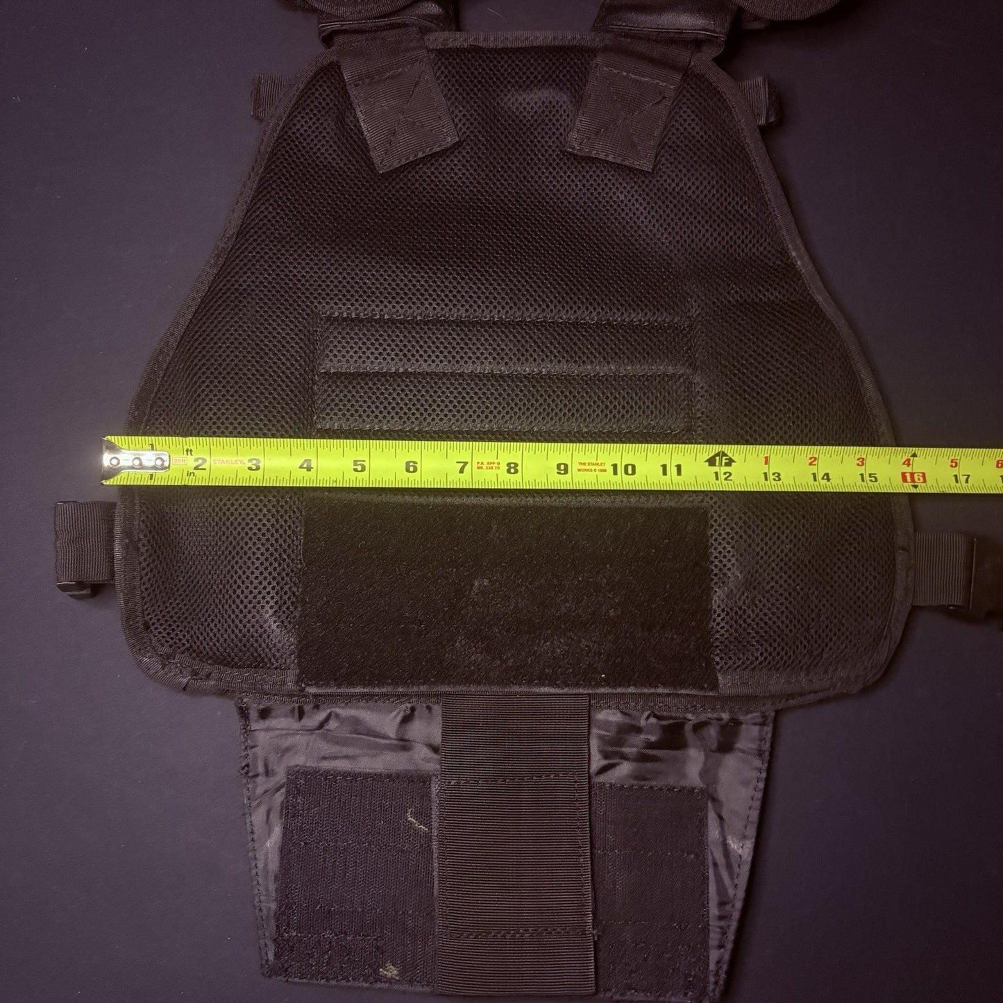 PROTECH Tactical Plate Rack Carrier 10"X12" (Adjustable Size) Black MOLLE Nylon11