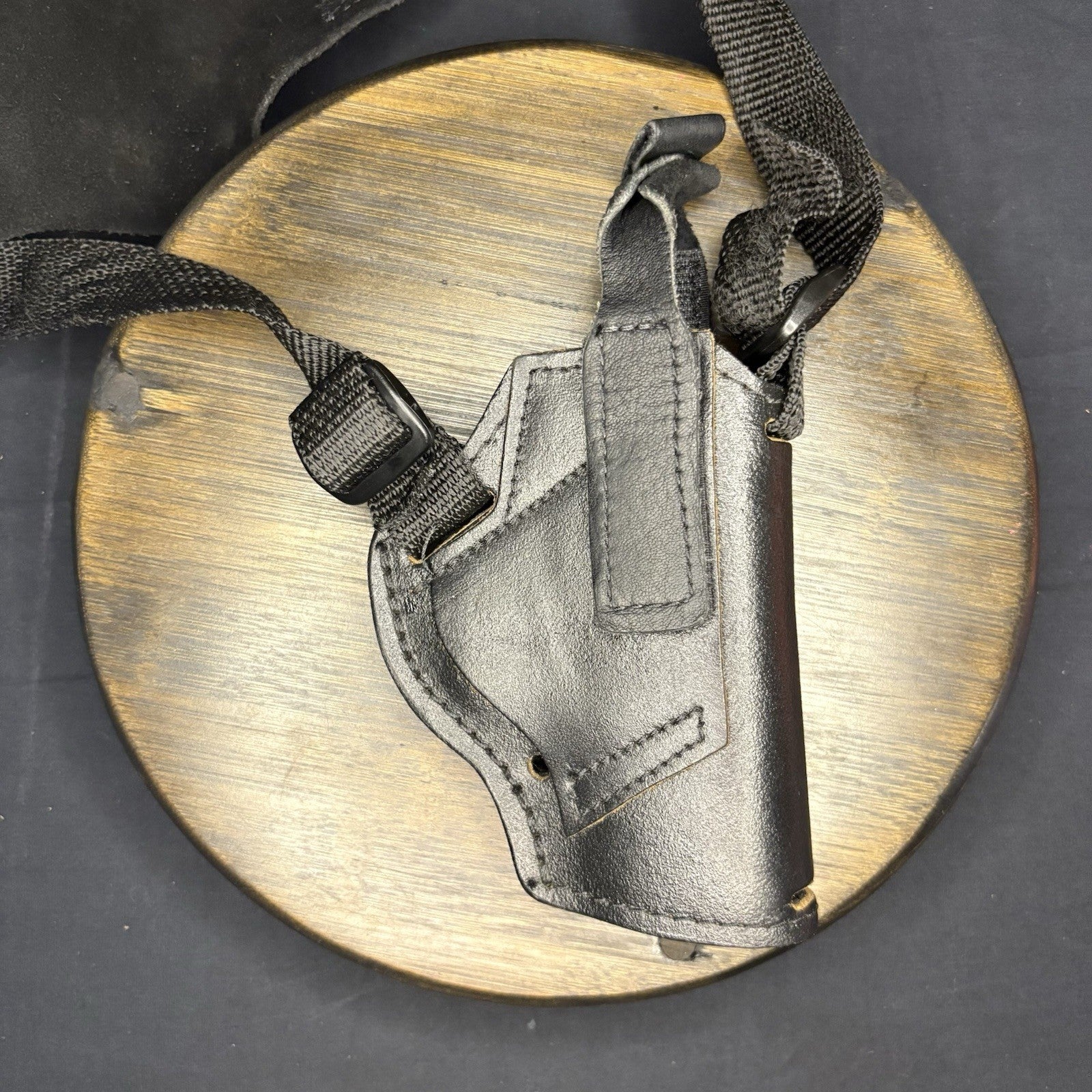 Universal Leather Shoulder Holster LH/RH With Extra Magazine Pouch5