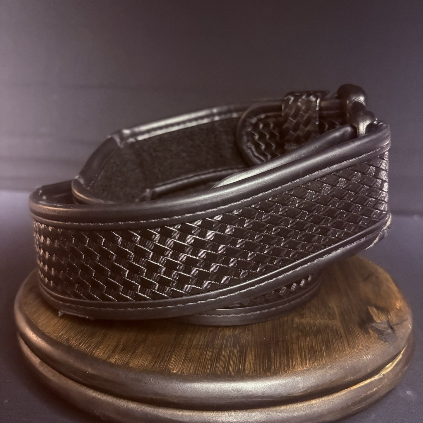 Bianchi 7950 Duty Belt Waist Size 34”-40” AccuMold Black Basketweave Leather5