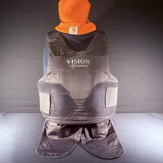 PB Level 2 II Bullet Proof Vest Size XL w/Trauma Plate Concealable Body Armor0