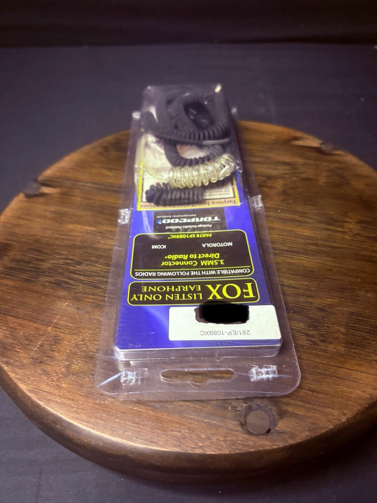 FOX CT Listen-Only Earpiece EP1089XC w/ Clear-Coiled Tube By Earphone Connection8