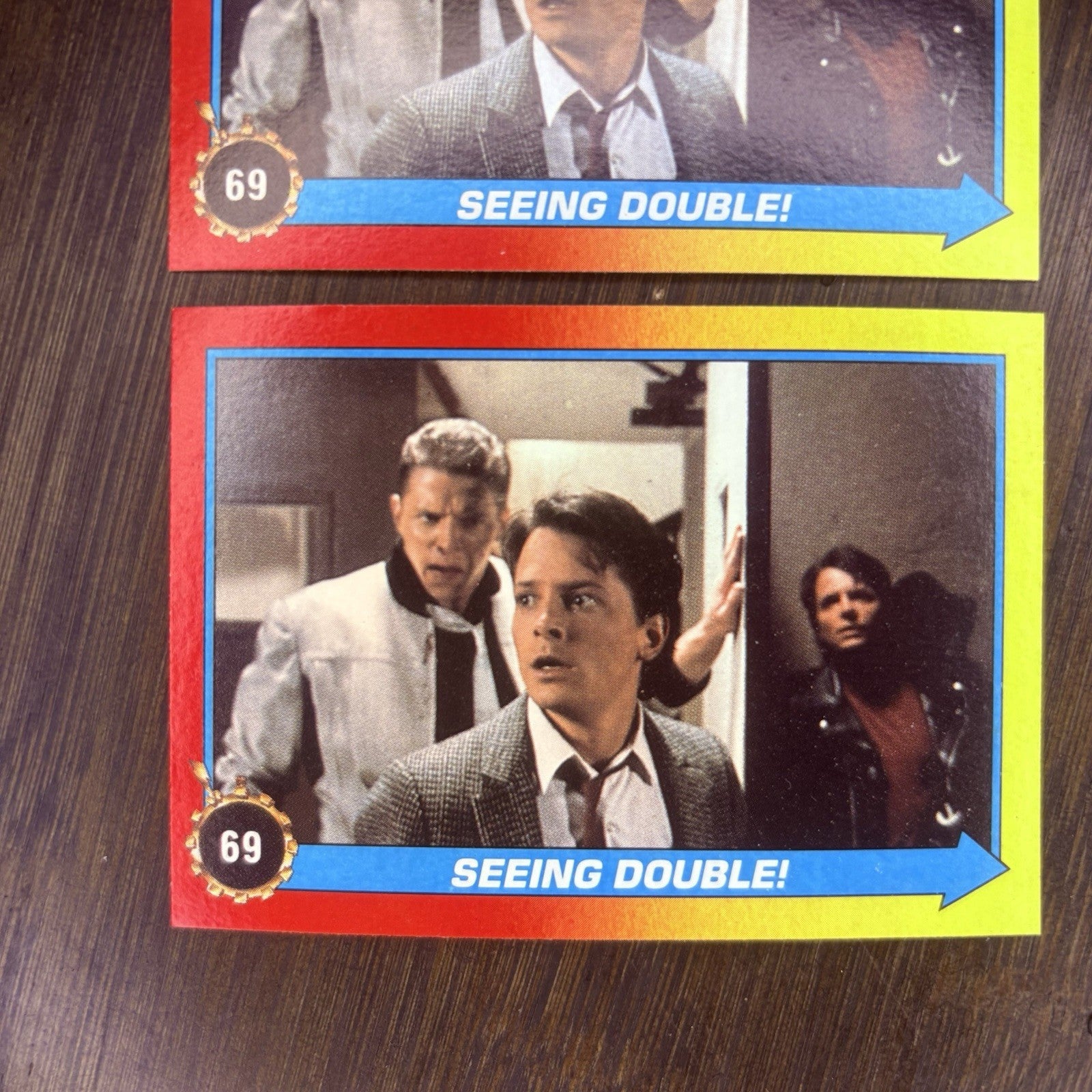 (Lot Of 2) 1989 Topps Back to the Future II #69 "Seeing Double!" Trading Card2