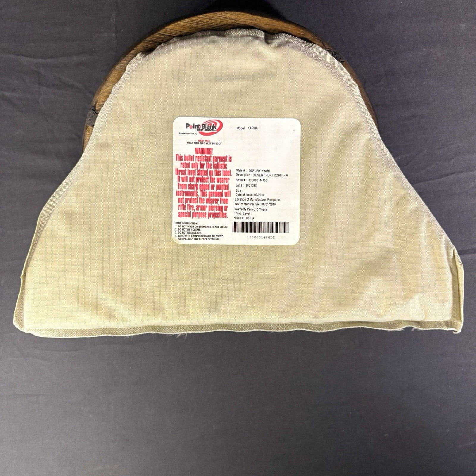 PB Armor Level 3A / IIIA Shoulder Protector Set  14