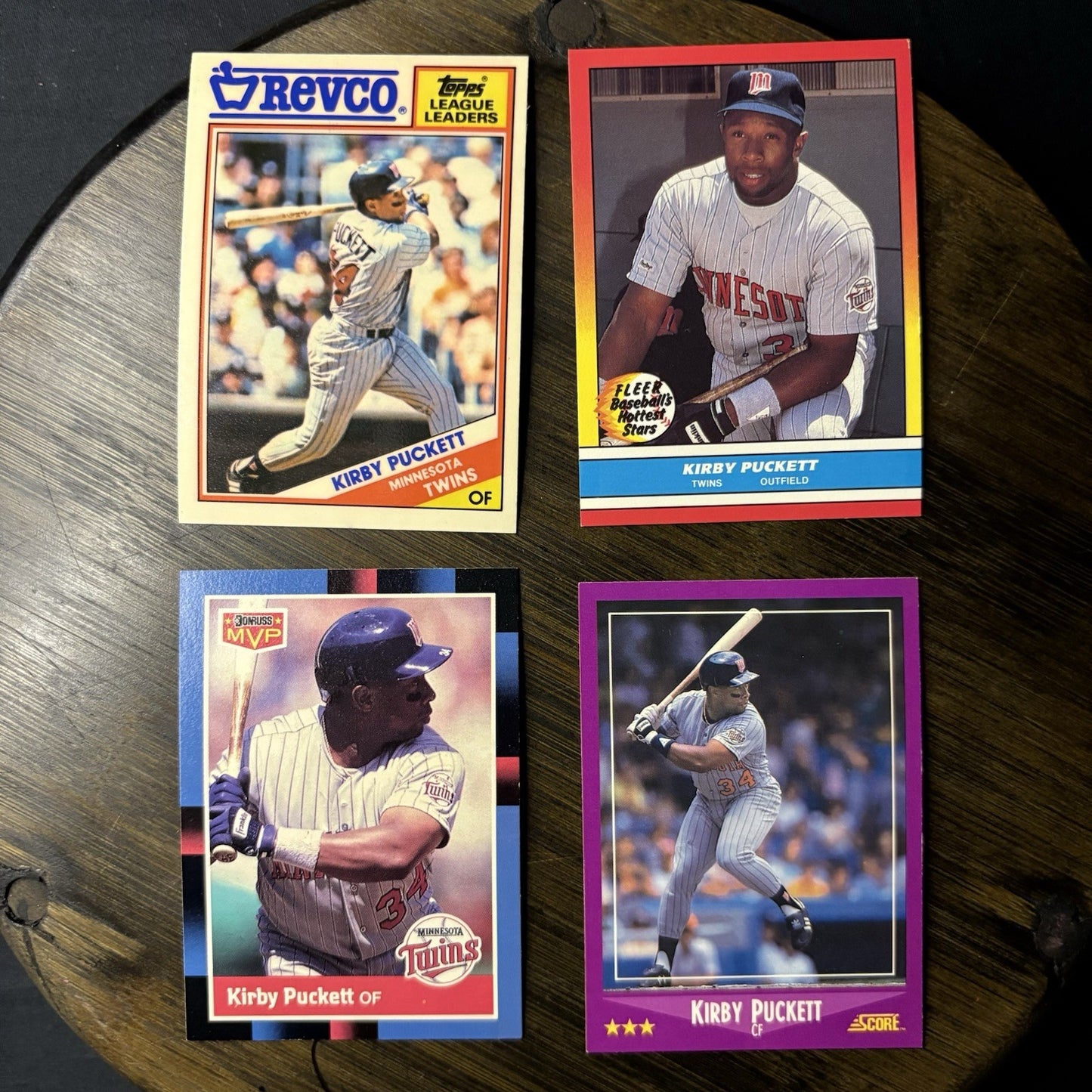 Kirby Puckett 8 Card Lot MLB Mint Condition 15