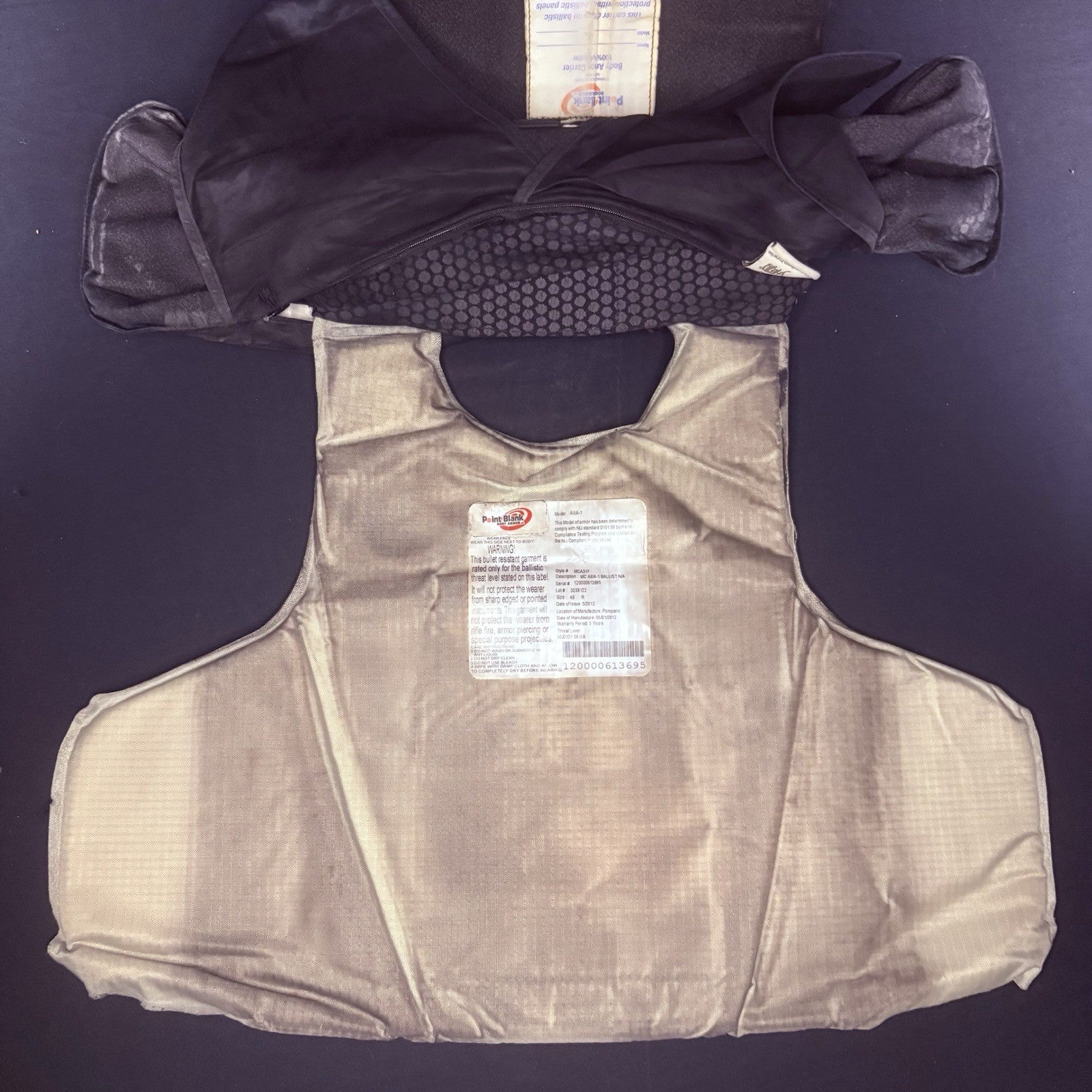 PB Armor 3A Bullet Proof Vest Size Large IIIA Ballistic Concealable Body Armor11