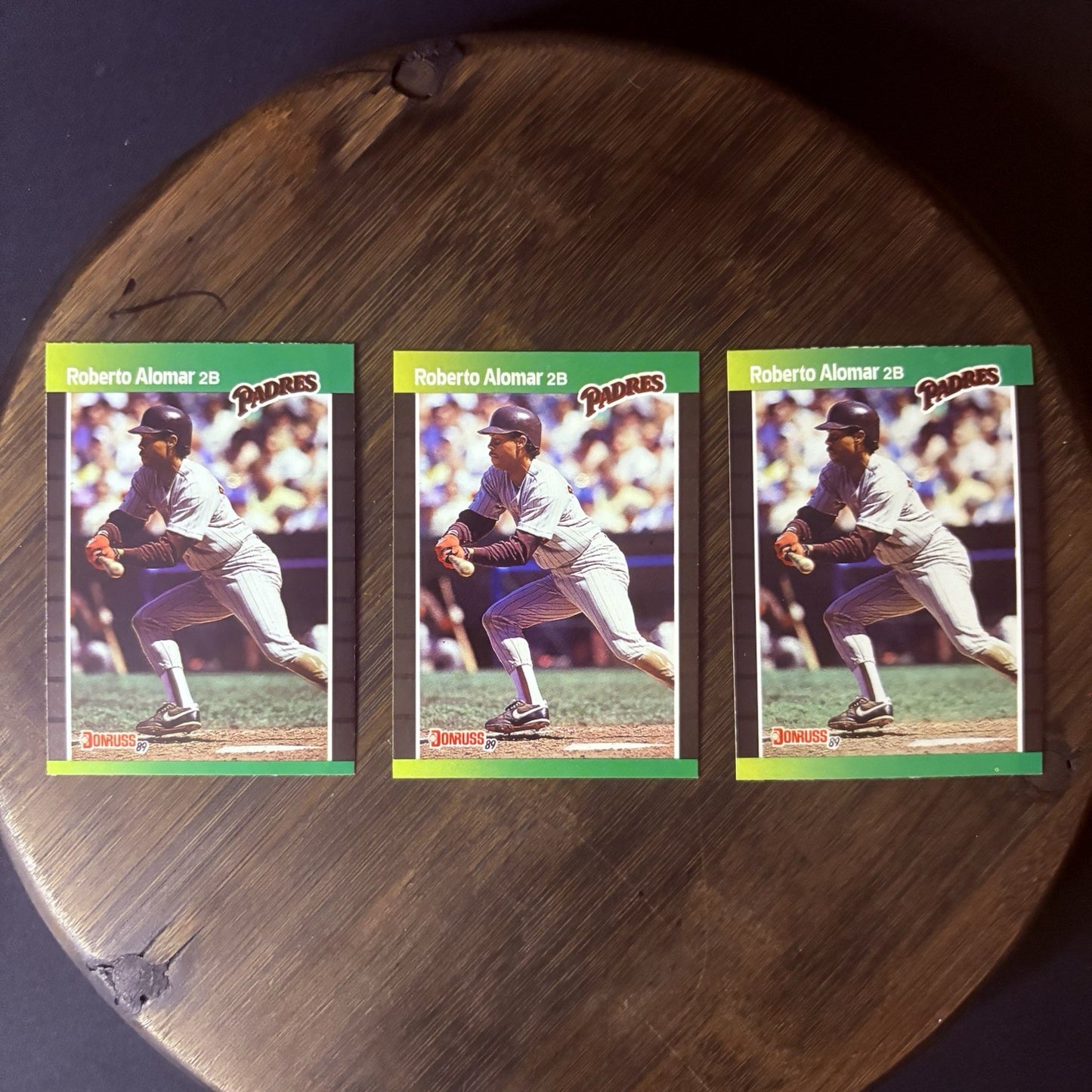 1989 Donruss Baseball Roberto Alomar #246 (Lot Of 3) High Grade Trading Card0