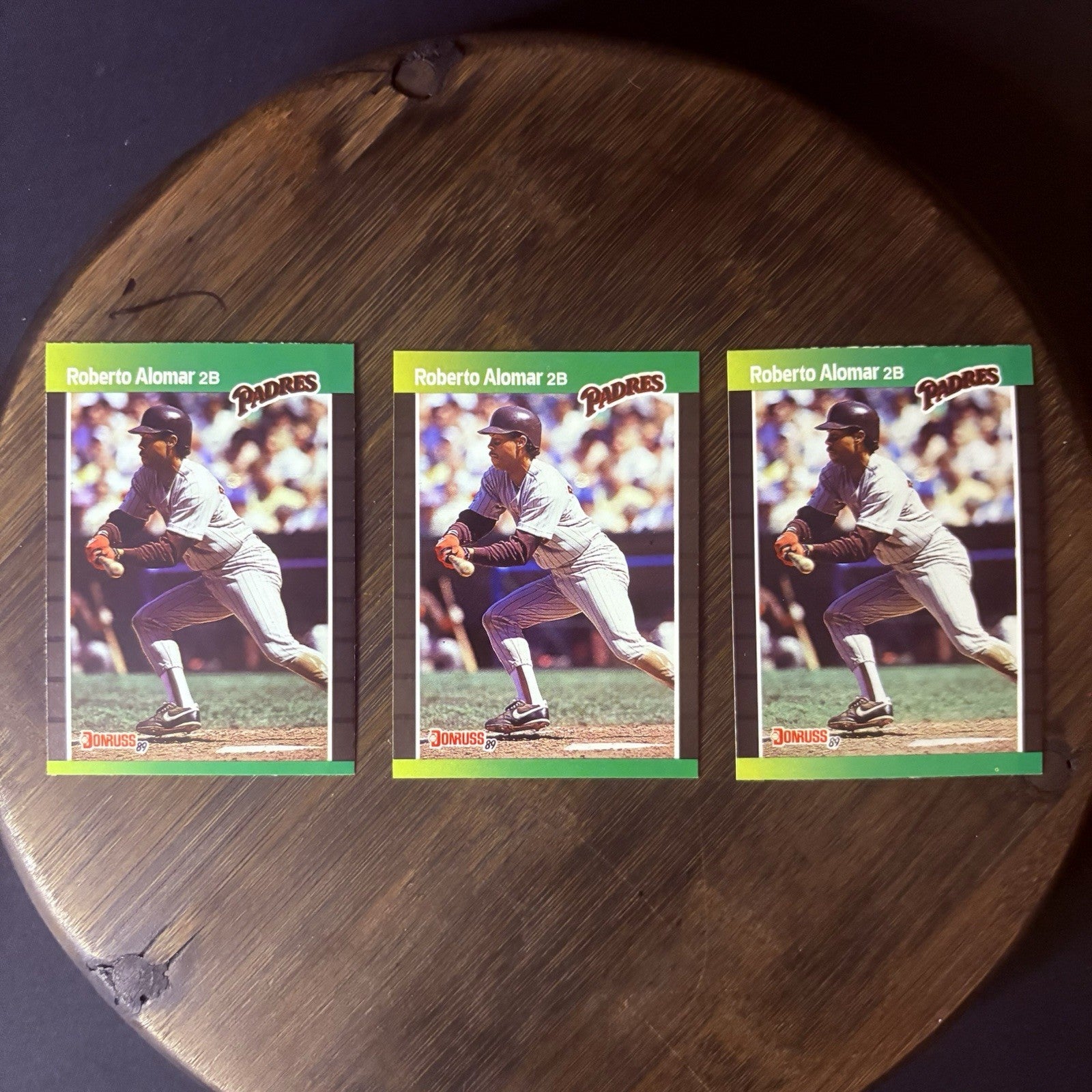 1989 Donruss Baseball Roberto Alomar #246 (Lot Of 3) High Grade Trading Card0