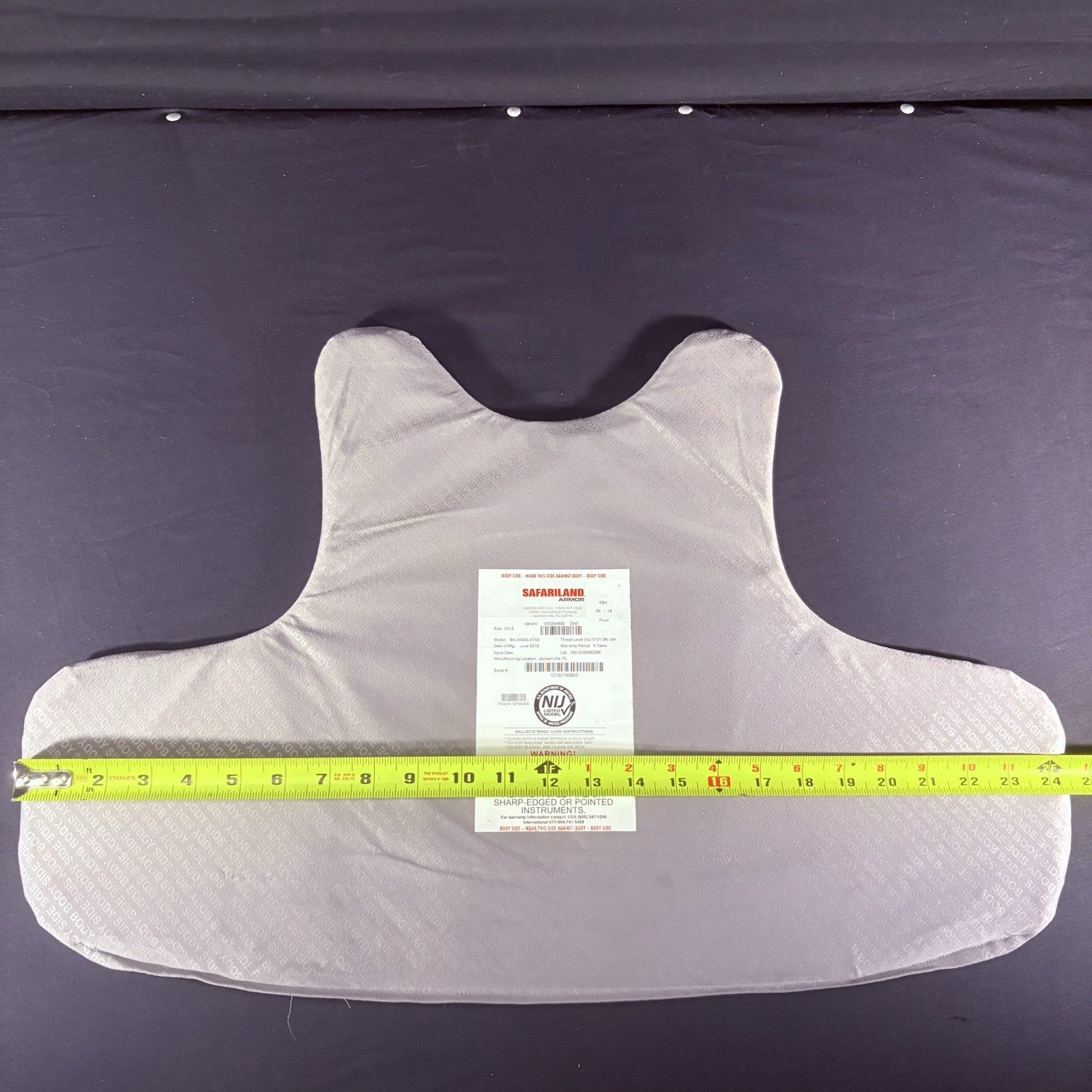 Safariland Xtreme 3A Bullet Proof Vest Size XL NEW Blauer Armorskin Carrier Vest12