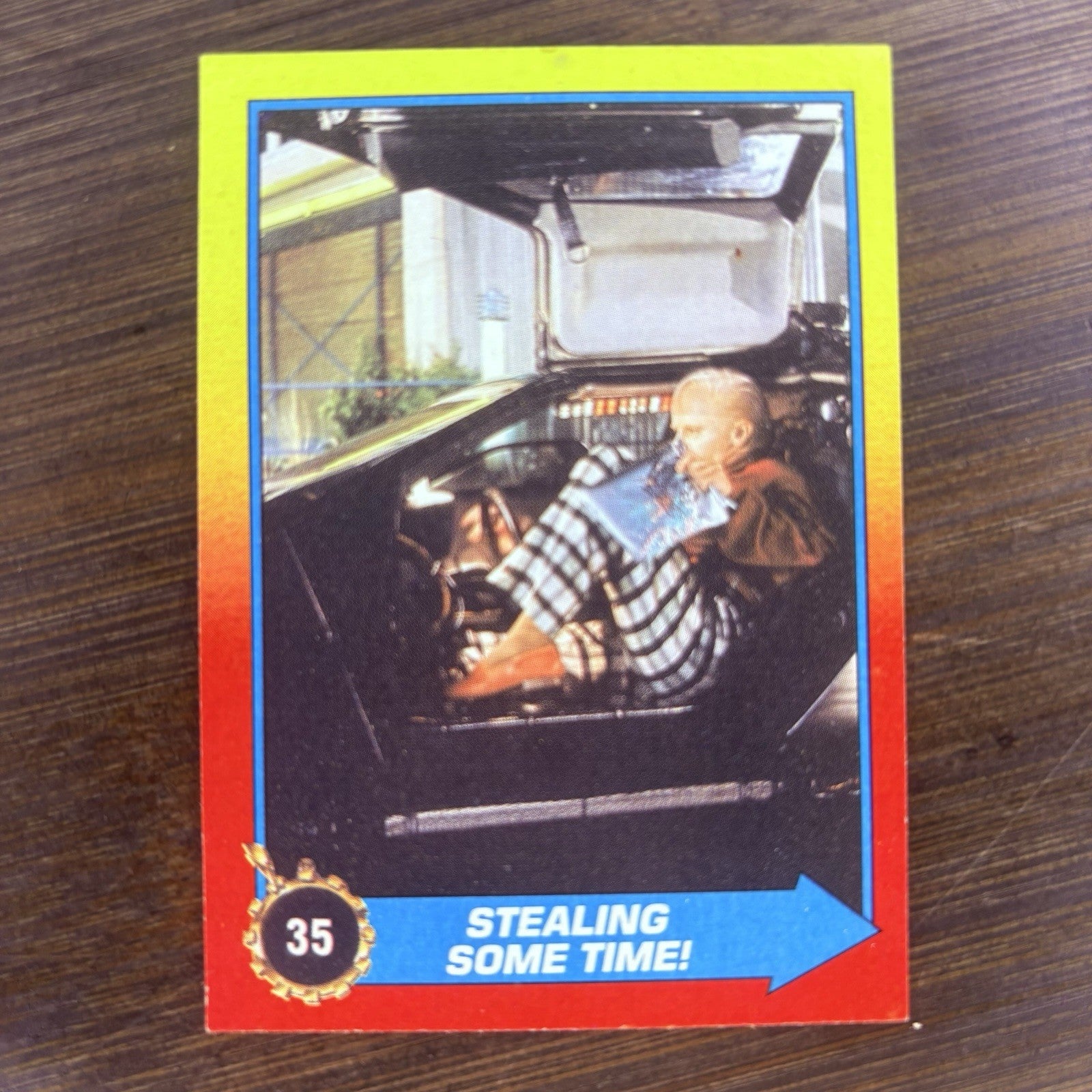 1989 Back To the Future 2 #35 "Stealing Some Time" High Grade Topps Trading Card0