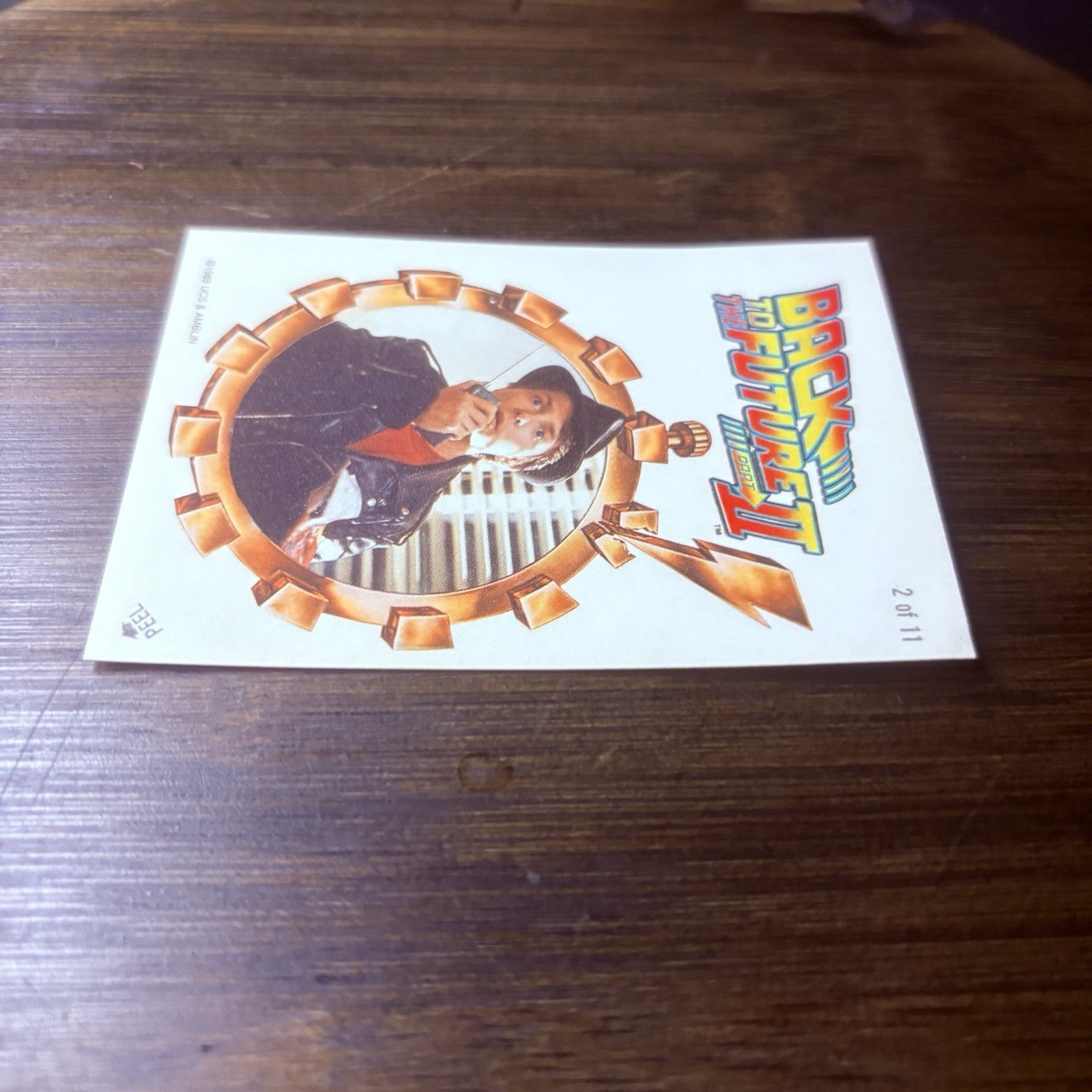 1989 Topps Back to the Future Part II Sticker #2 High Grade Card, See Photos7