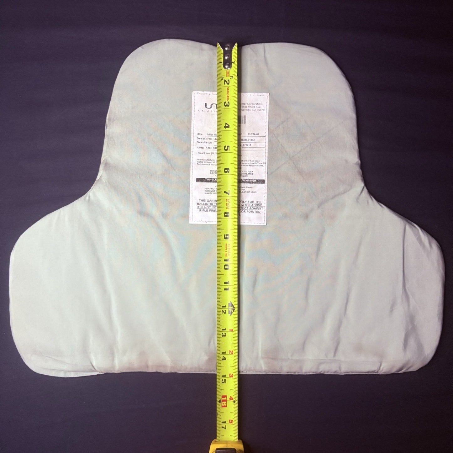 US Armor IIIA (3A) Bullet Proof Vest Size Female Medium 2018 w/6x8" Trauma Plate19