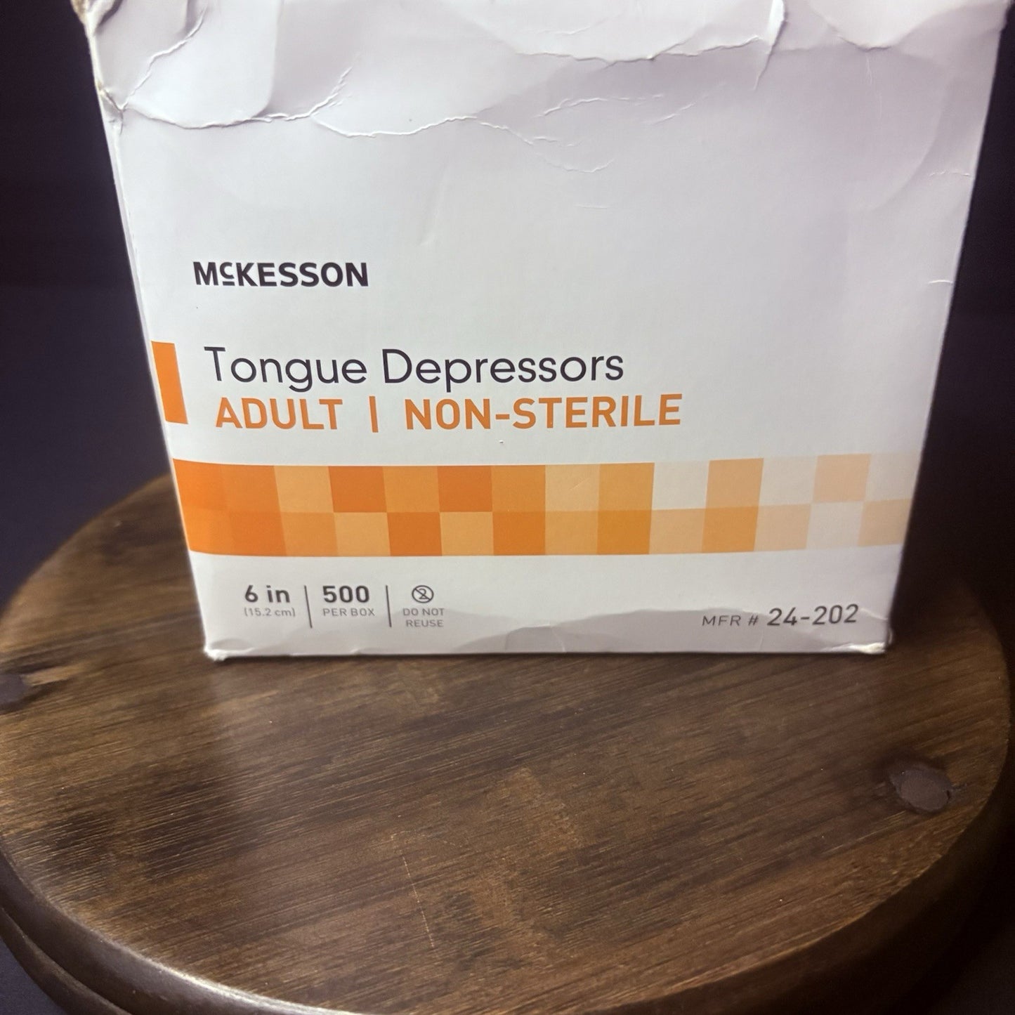 424 McKesson Non-Sterile Wooden Tongue Depressors 6” Senior Craft Tattoo Sticks0