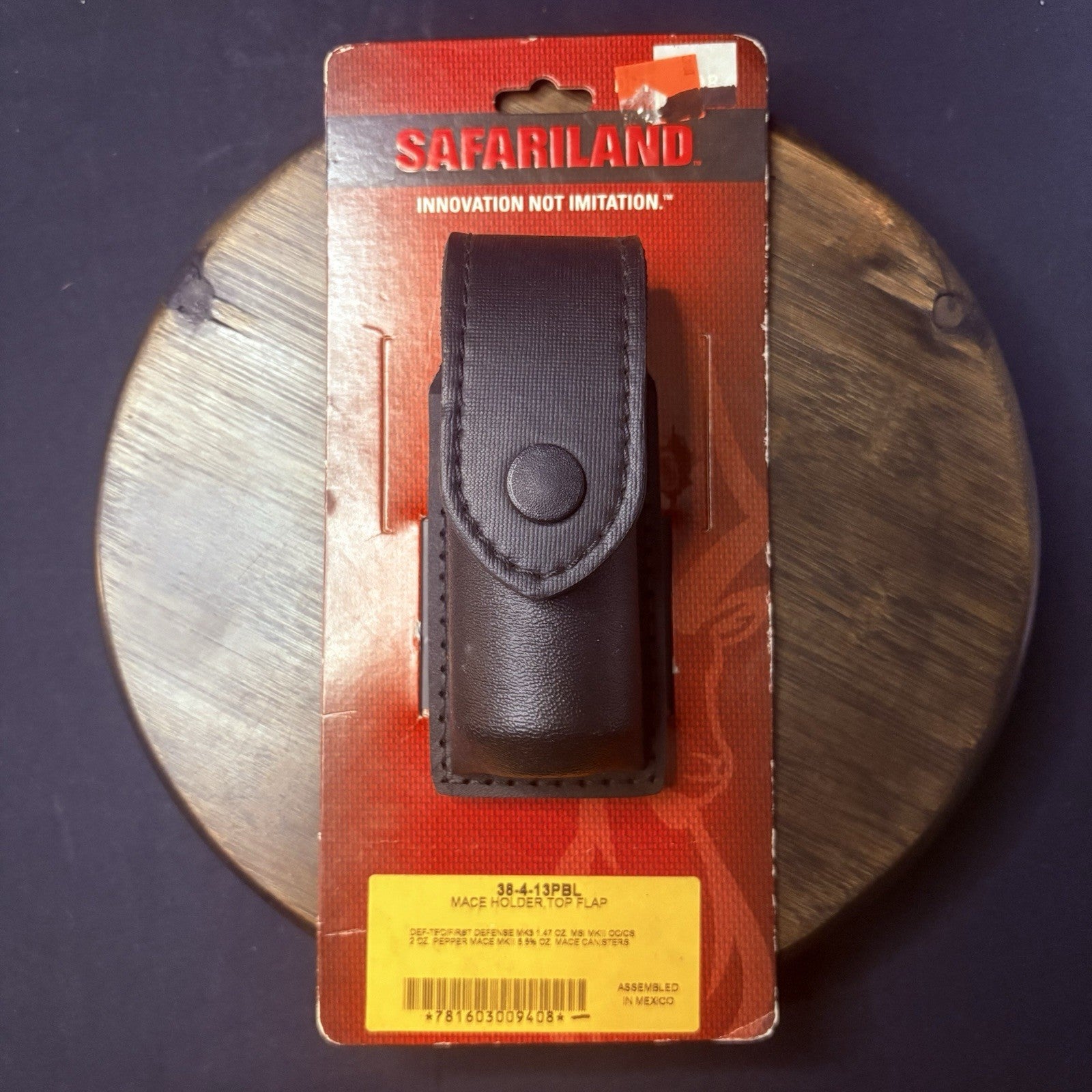 Safariland 38 OC/Mace Spray Holder STX Tactical Black Snap, For MK-3, 2oz.Spray0