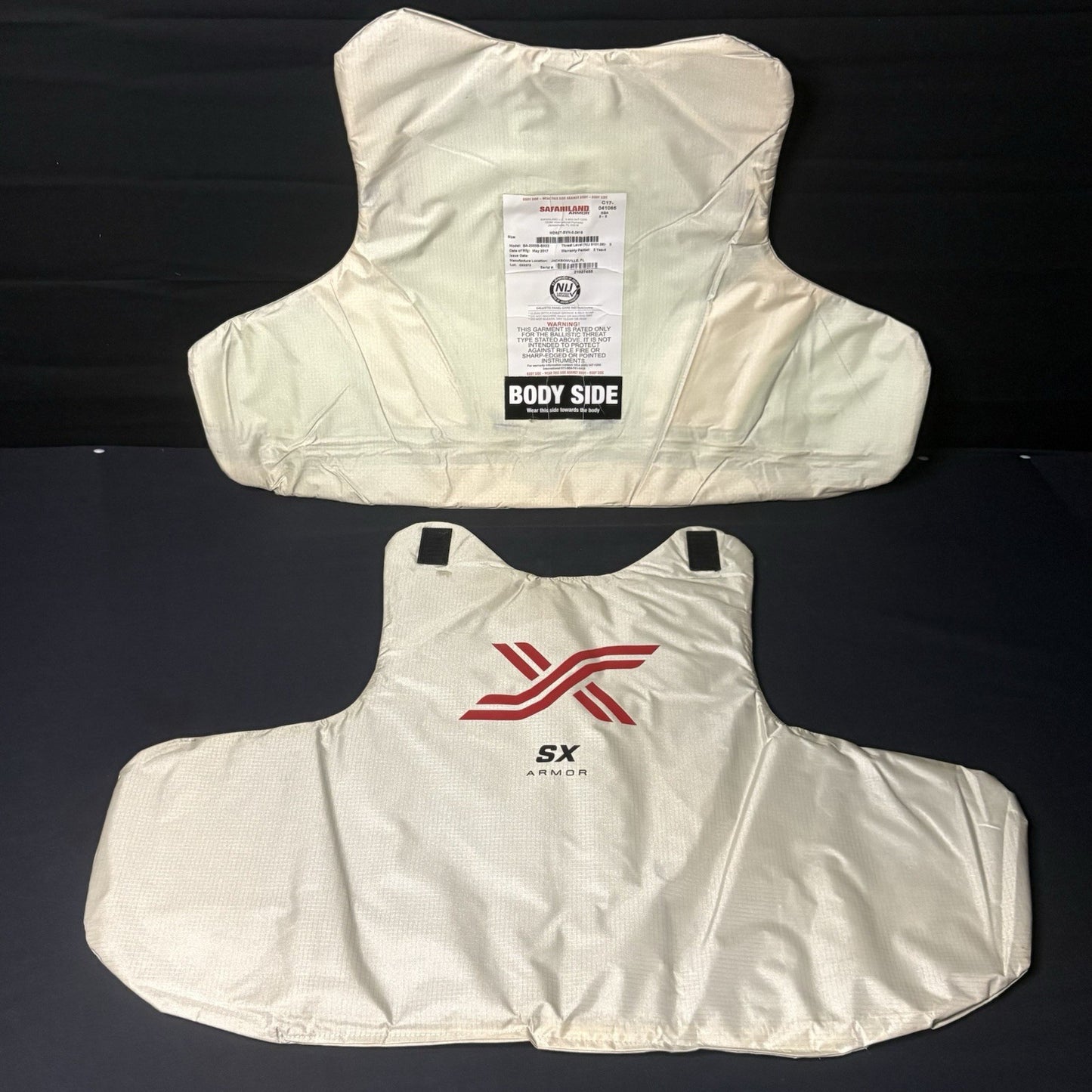 Safariland SX Level 2 (II) Armor Size XX-Large (XXL) Thinnest Bullet Proof Plate0