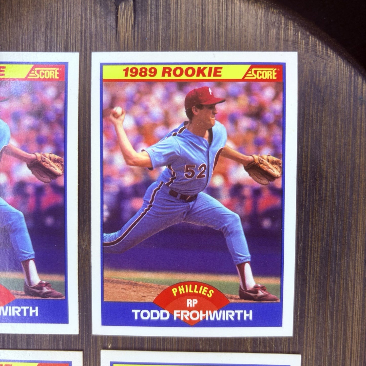(2) 1989 Score Todd Frohwirth ROOKIE CARD #647 & (2) 1989 Carlos Quintana #6234