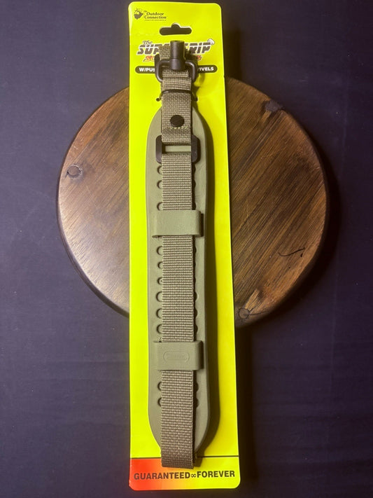Super Grip Rifle Sling w/Push Button QD Swivels By The Outdoor Connection, Tan0