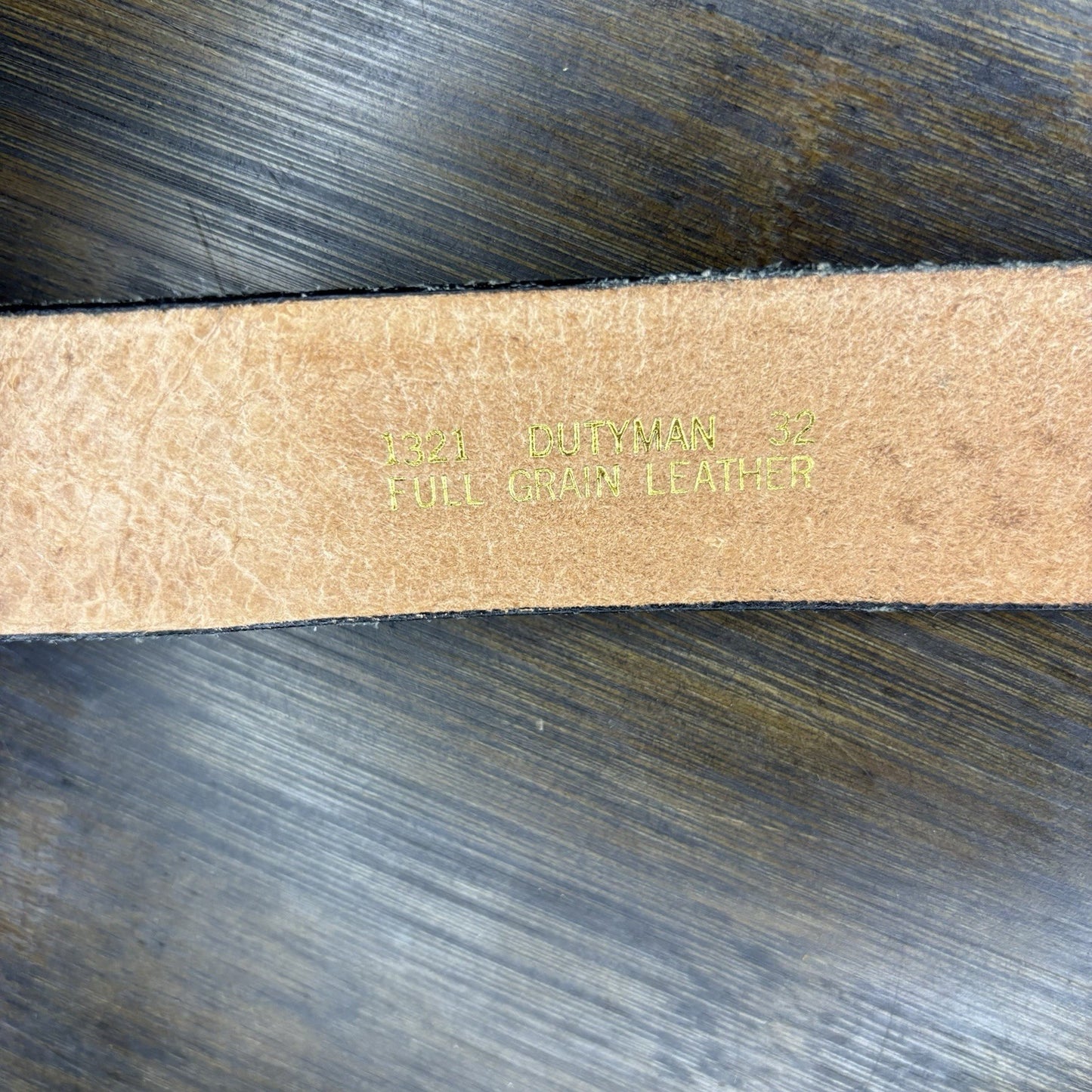 DutyMan Leather Duty Belt ( 1321 ) Size: 32, Black Basket Weave Buckle-less Belt6