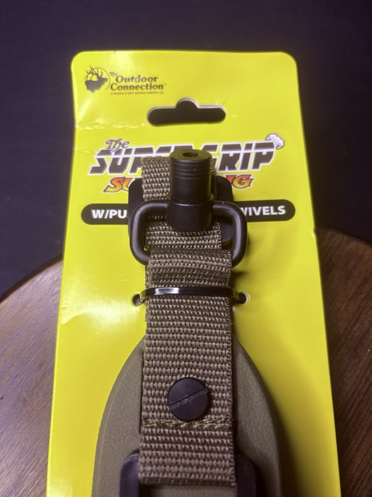 Super Grip Rifle Sling w/Push Button QD Swivels By The Outdoor Connection, Tan1