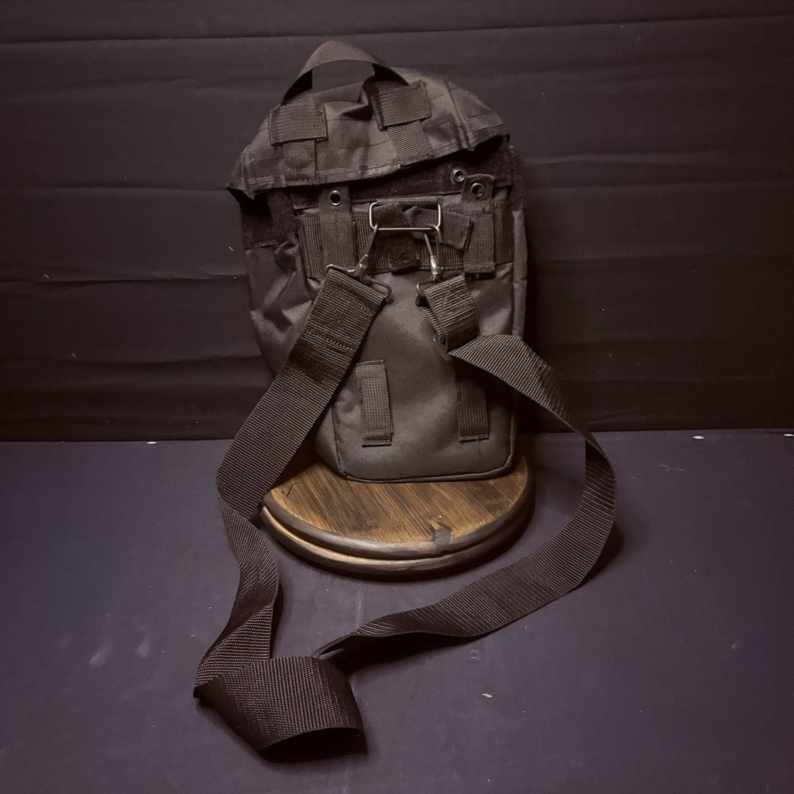 Gas Mask Or Large Utility Pouch EMT Tactical Military Hunting Black Nylon Case0