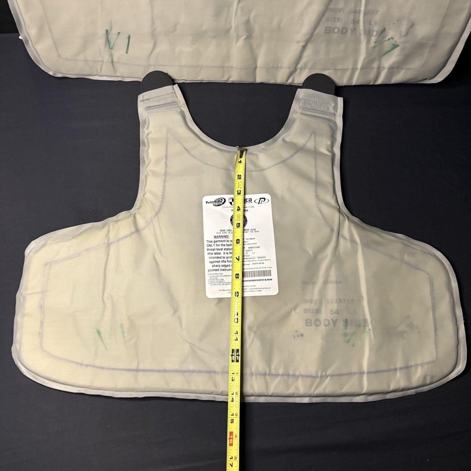 PB Armor 3A (IIIA) Plates AXIIIA Size (XXL) XX-Large & Long ~2019~ Bullet Proof5