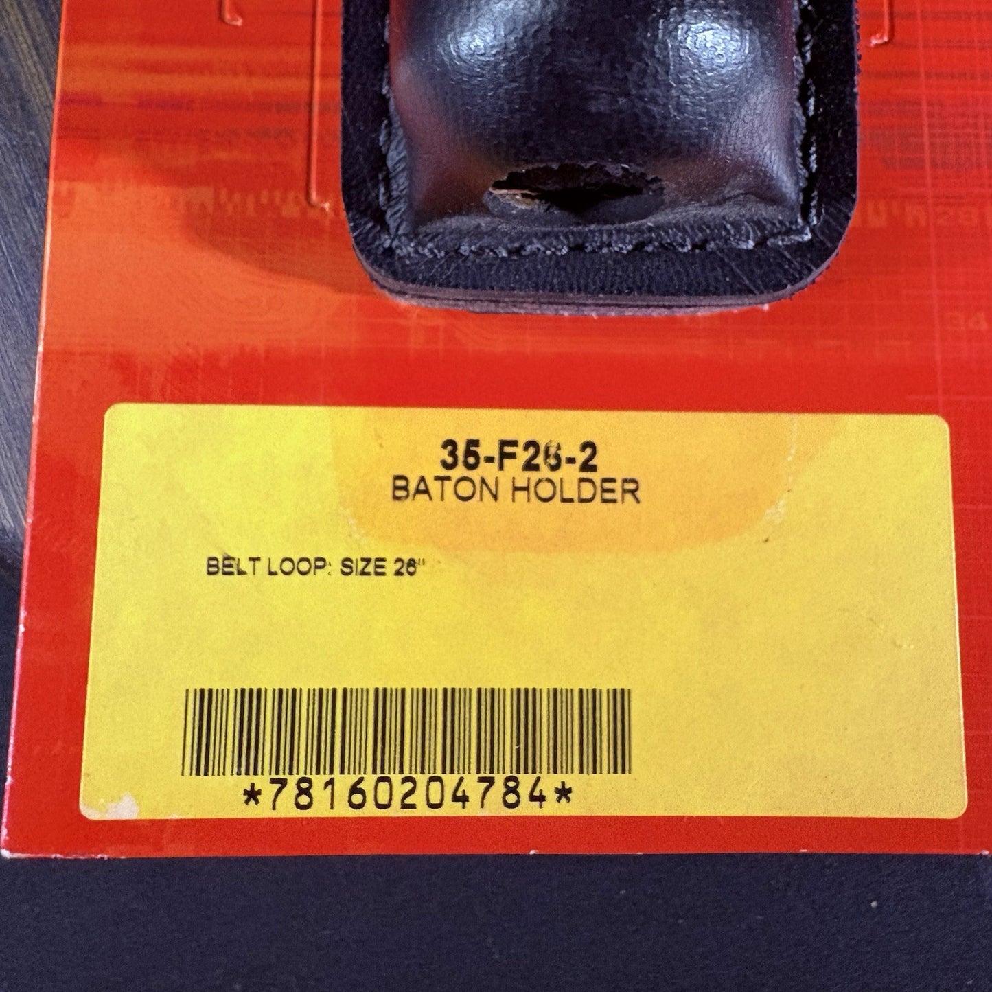 Safariland 35 Baton Holder Plain Black For 26" Foam Handle Batons 35-F26-22