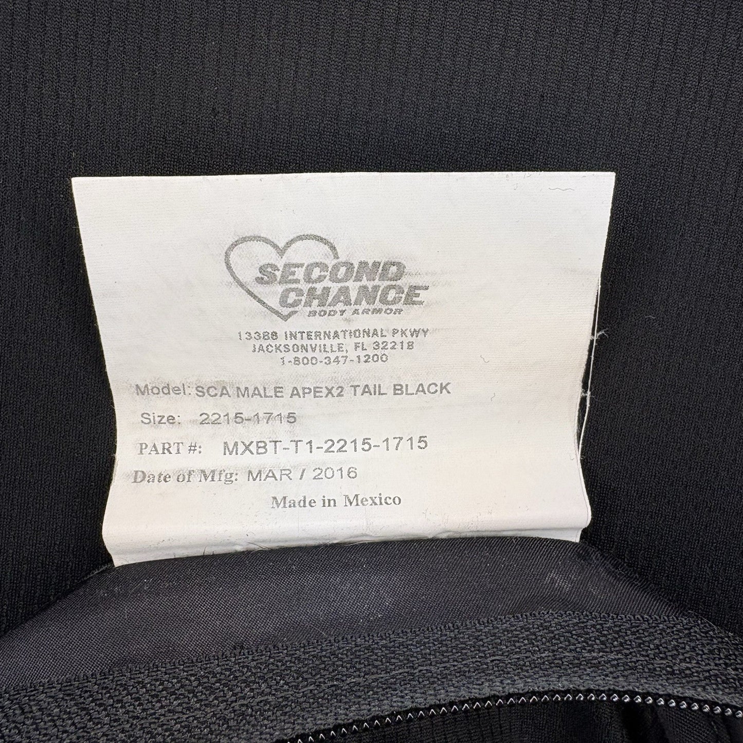 Second Chance 3A IIIA Bullet Proof Vest Size Large w/Trauma Plate Concealable8