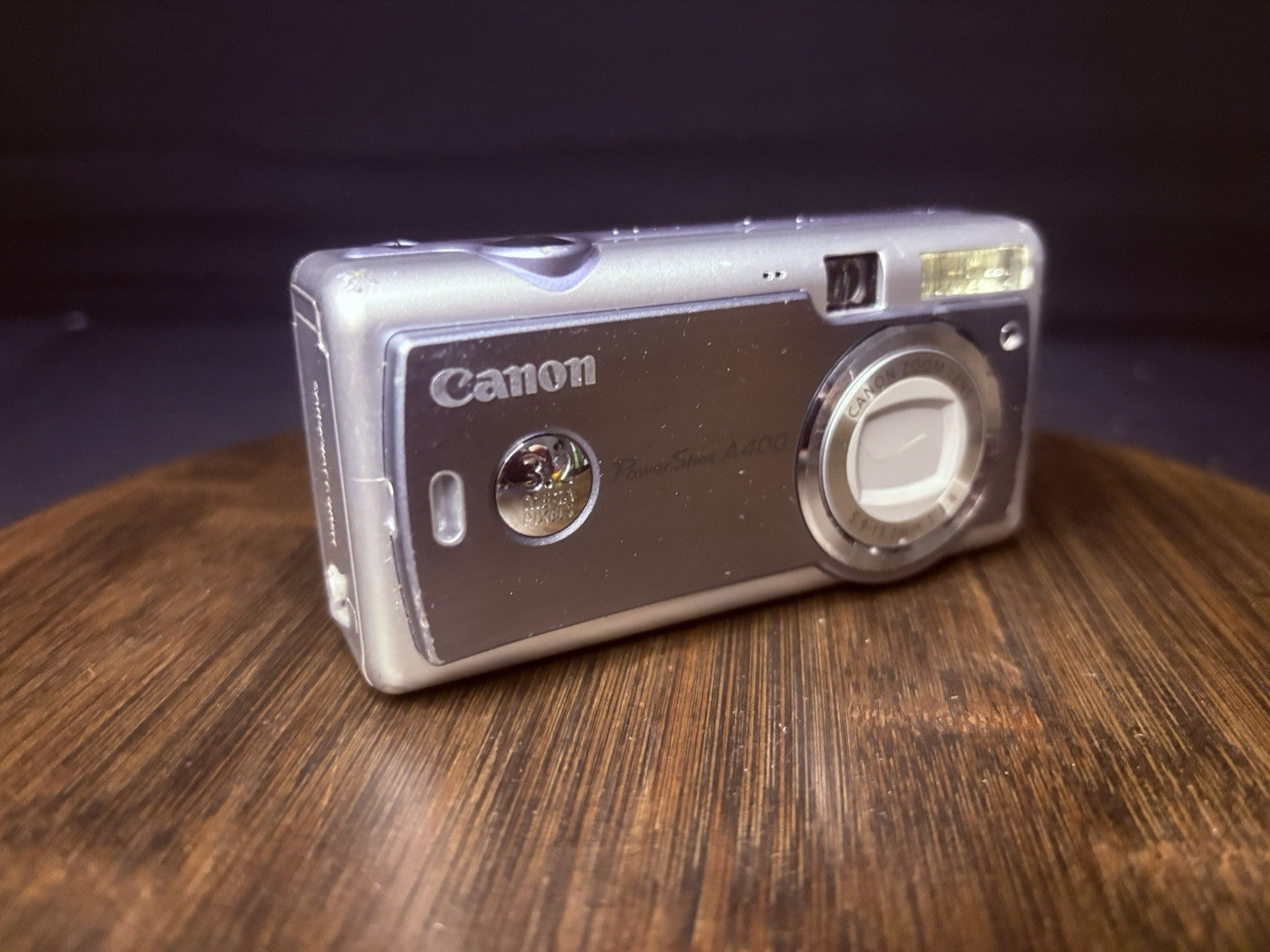 Canon Power Shot A400 Silver Digital Camera 3.2 Megapixels-tested w/Leather Case6