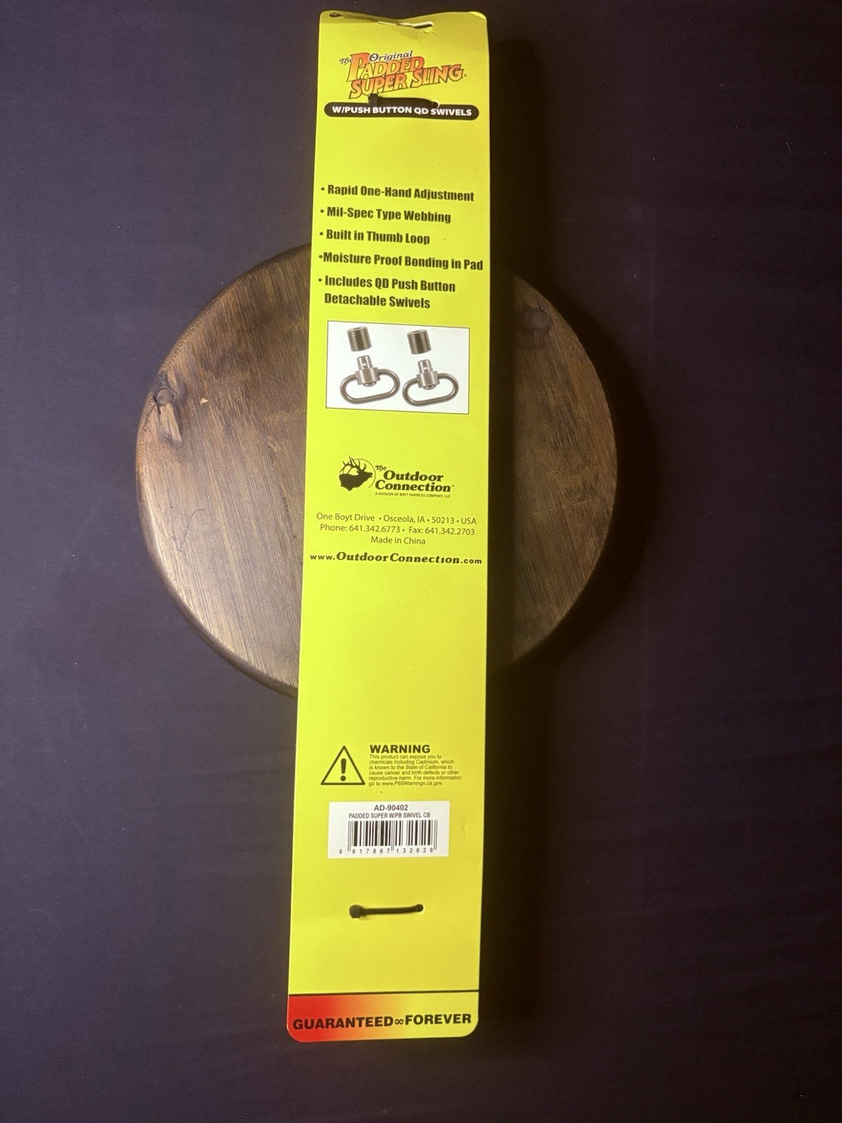 Outdoor Connection Padded Super Sling Coyote Brown Rifle Sling w/QD Swivels5