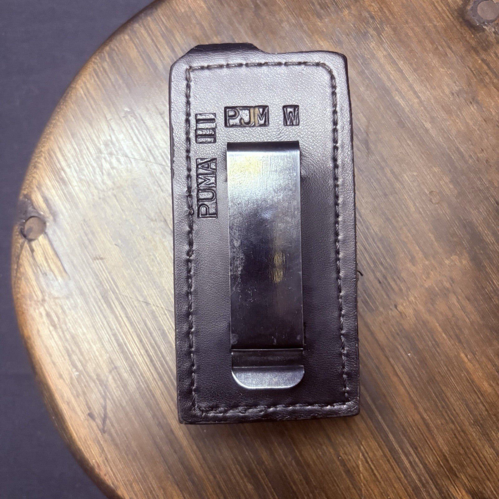 Voice Recorder Leather Pouch Case w/ Belt Clip Olympus Puma II/2 Leather Holster1